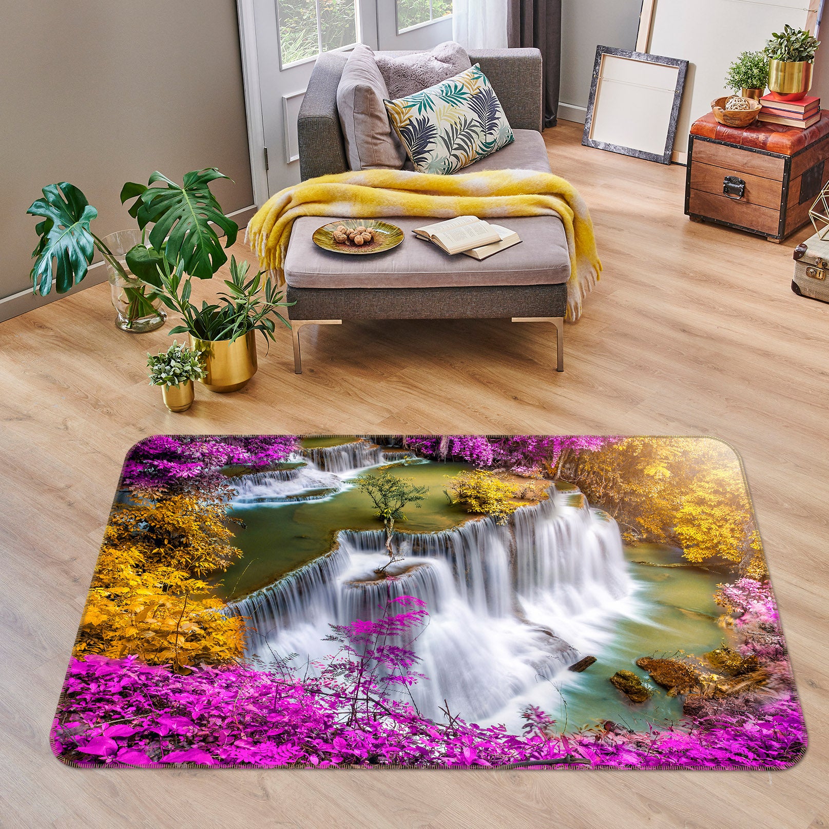 3D Waterfall 29137 Non Slip Rug Mat