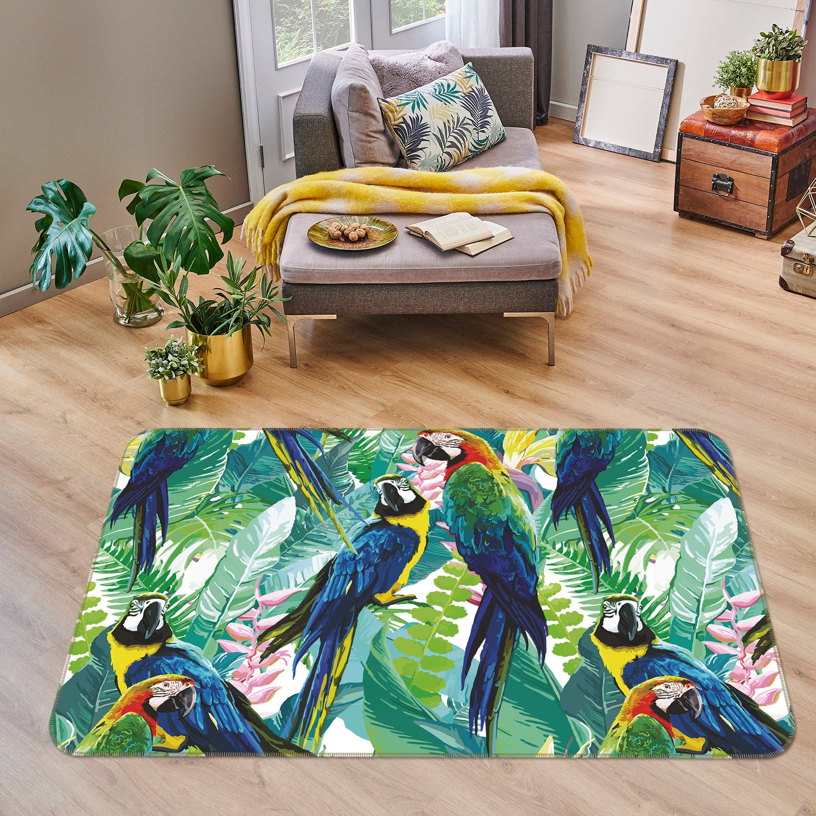 3D Parrot 35032 Non Slip Rug Mat