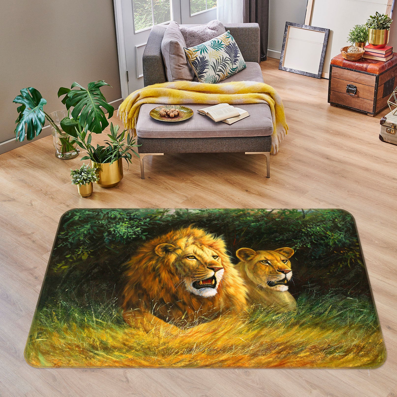 3D Lion 76003 Non Slip Rug Mat
