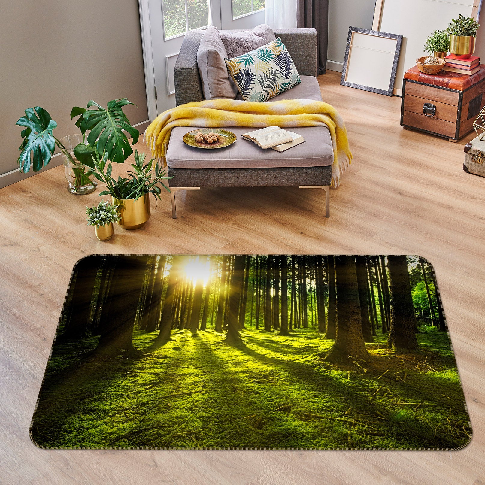 3D Forest 36181 Non Slip Rug Mat
