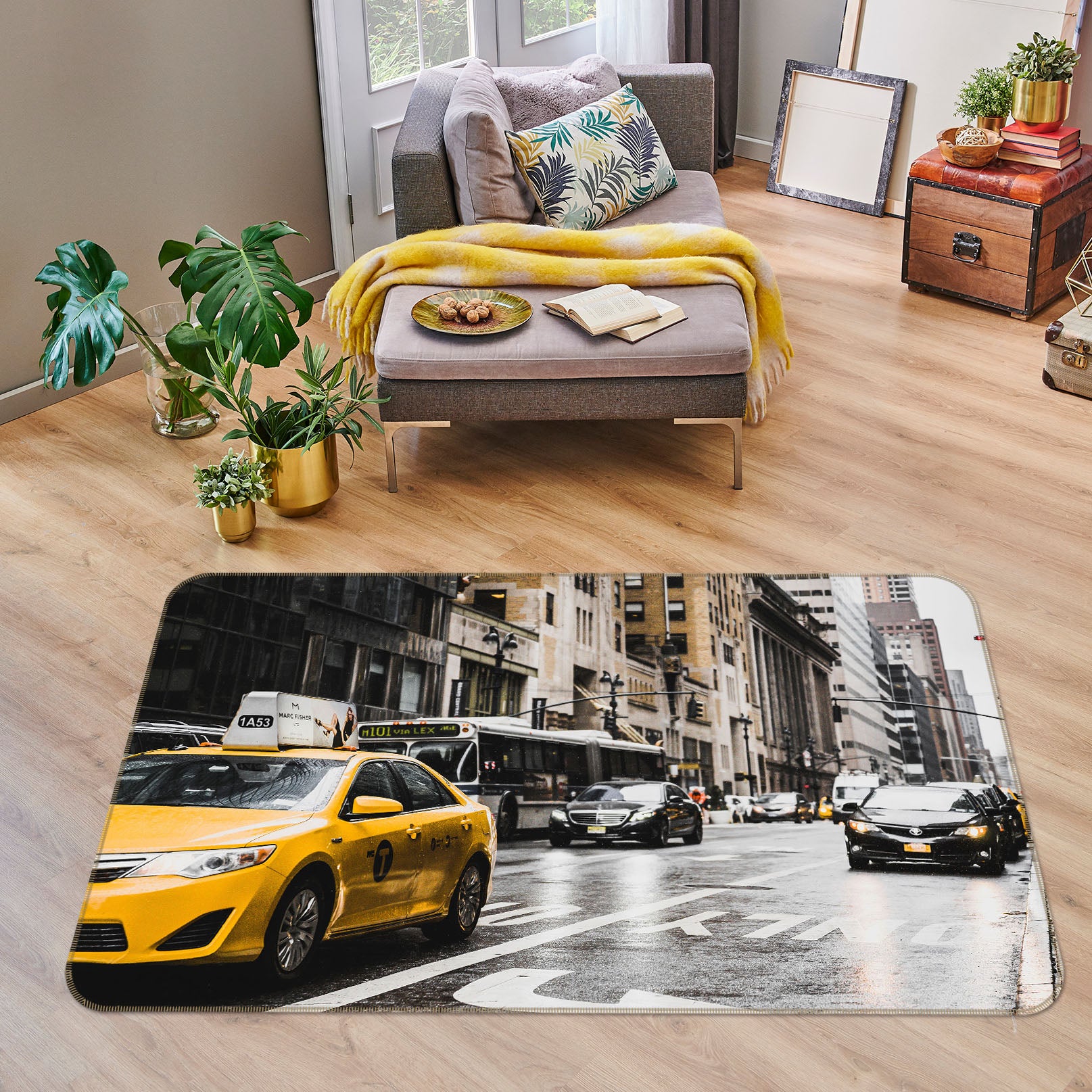 3D City Street Vehicle 42110 Vehicle Non Slip Rug Mat