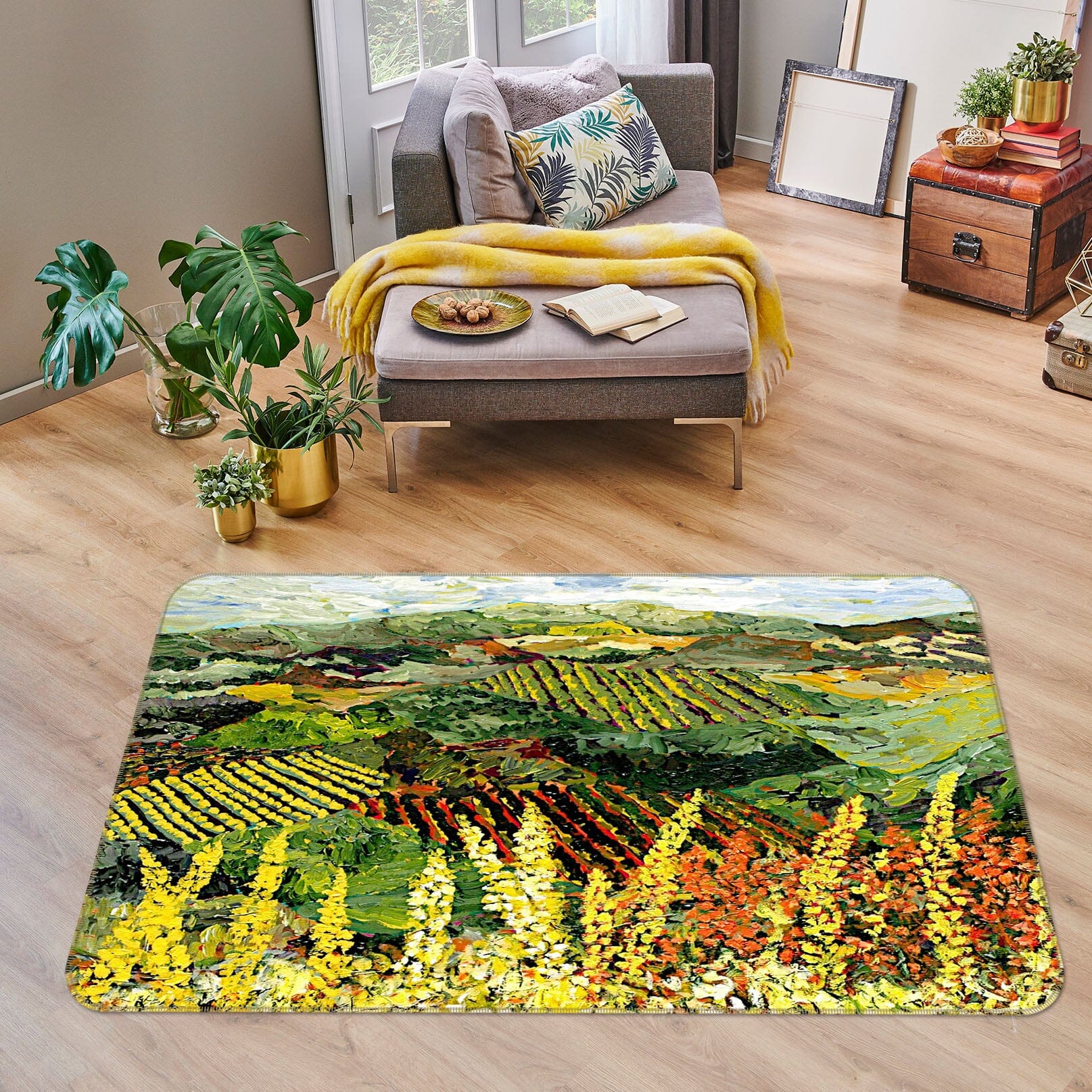 3D Beautiful Field 1002 Allan P. Friedlander Rug Non Slip Rug Mat Mat AJ Creativity Home 