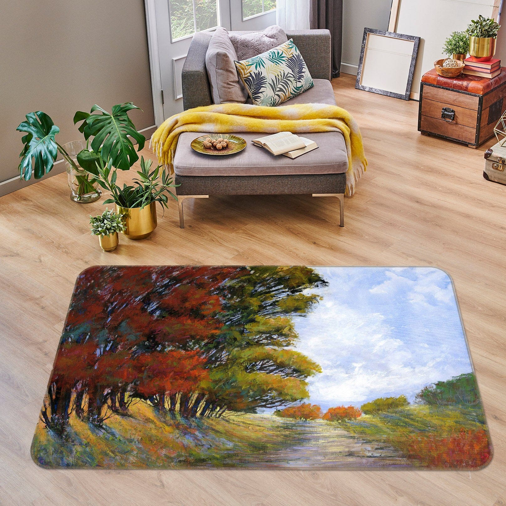 3D Forest Road 112 Michael Tienhaara Rug Non Slip Rug Mat Mat AJ Creativity Home 