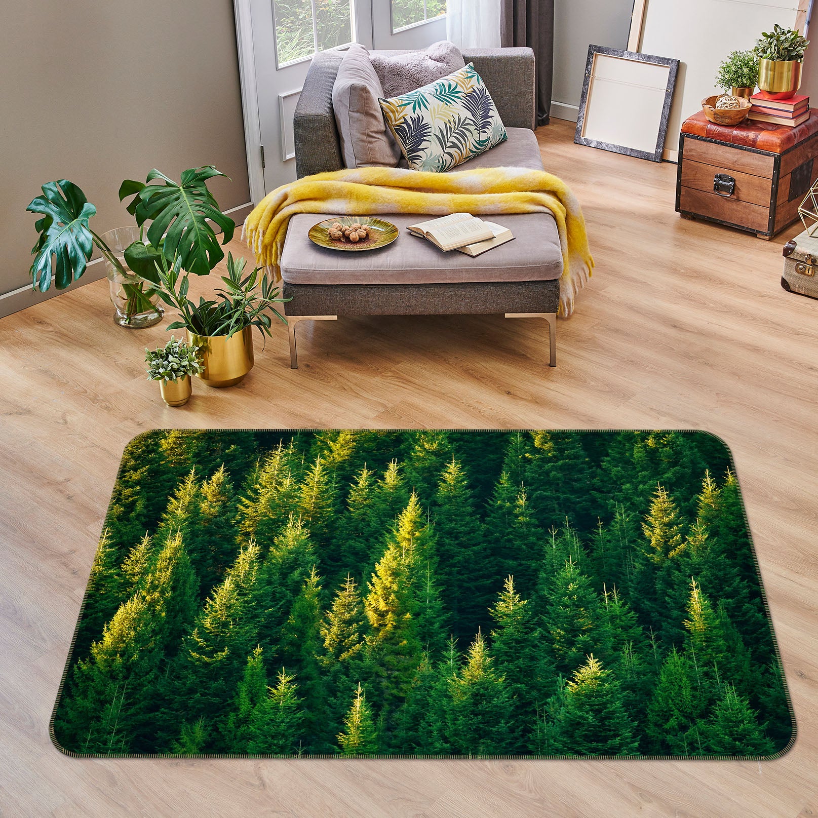 3D Forest 35002 Non Slip Rug Mat