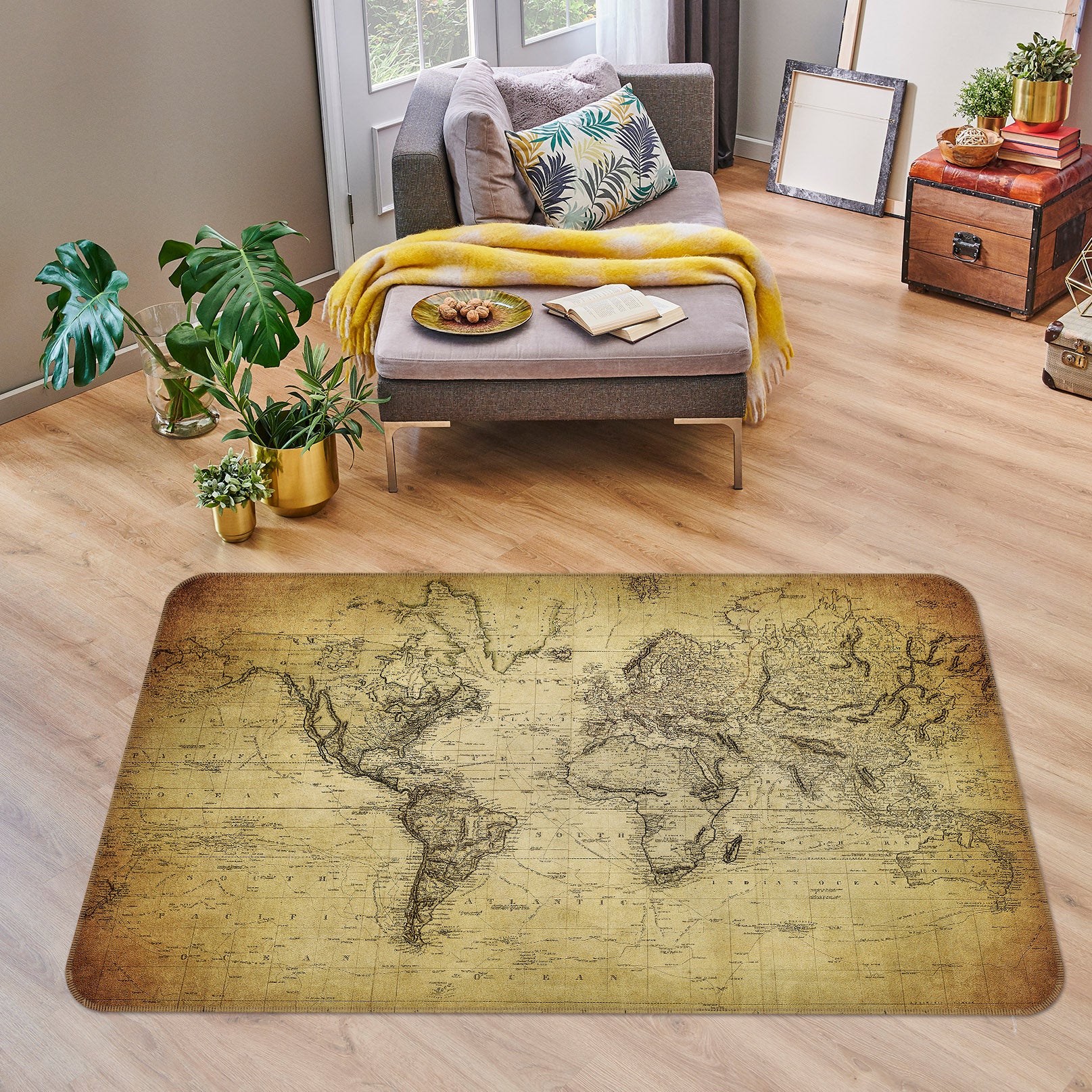 3D Map 34238 Non Slip Rug Mat