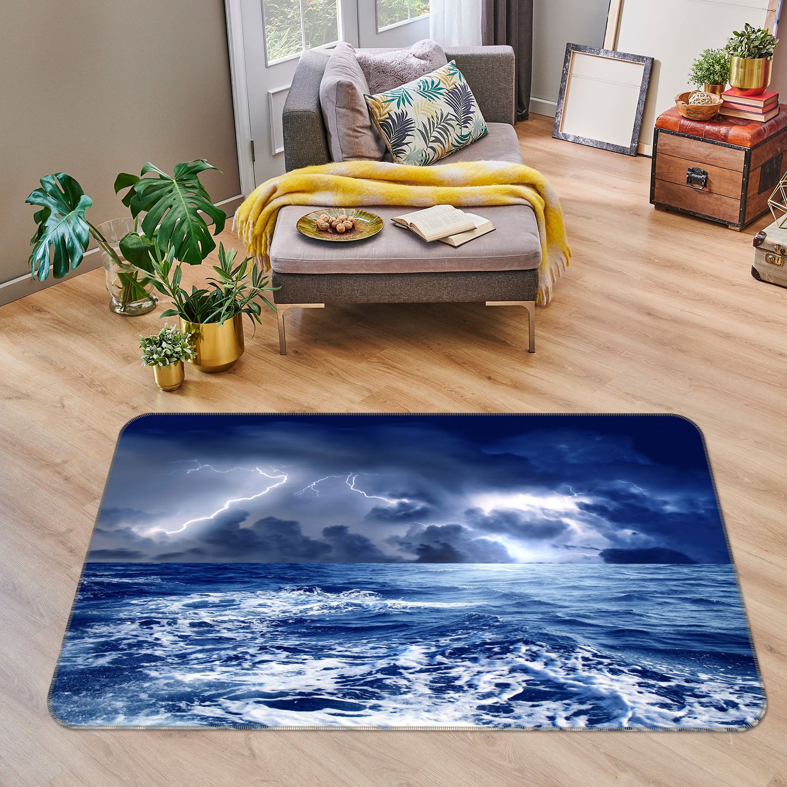 3D Waves 31160 Non Slip Rug Mat