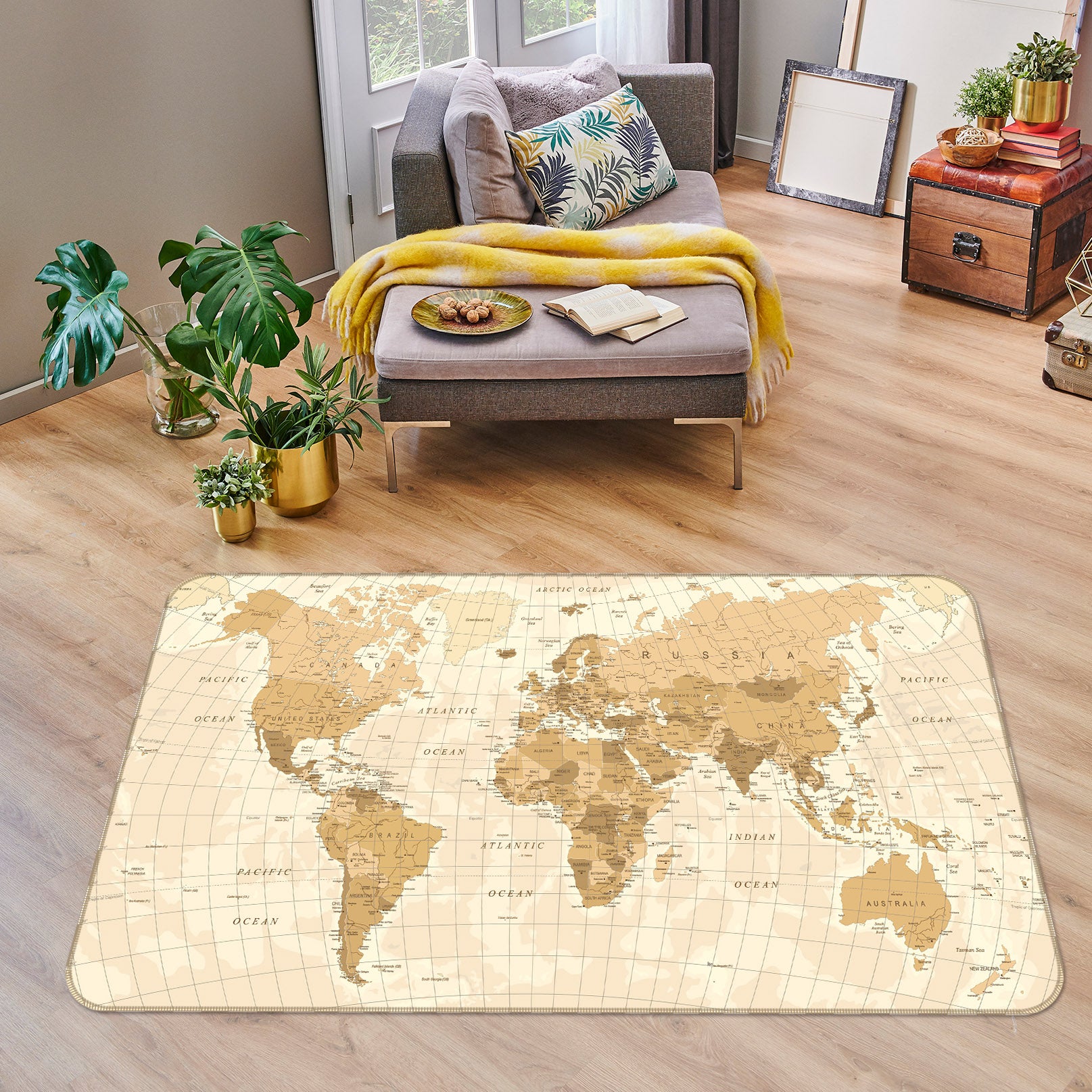 3D Map 34154 Non Slip Rug Mat
