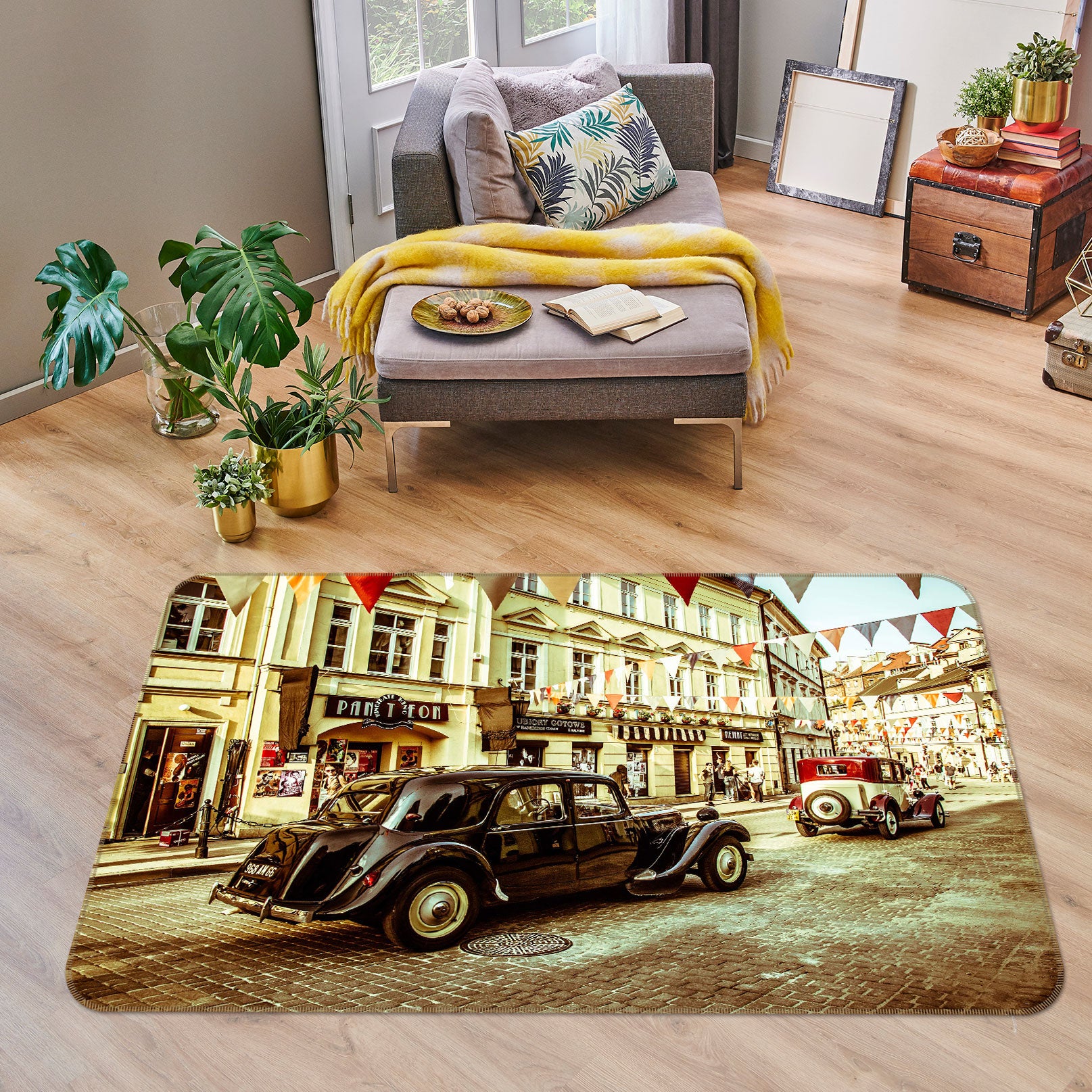 3D Street Vehicle Building 68005 Vehicle Non Slip Rug Mat