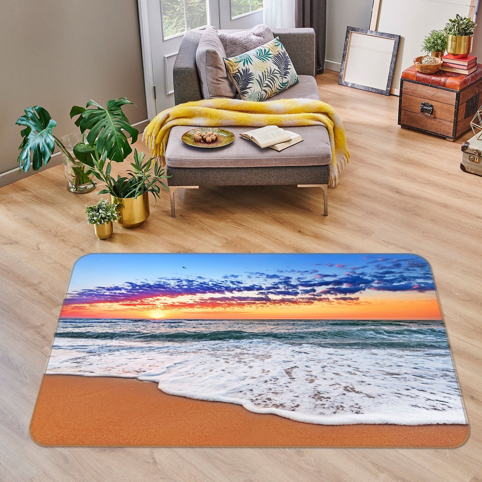 3D Seaside 77220 Non Slip Rug Mat