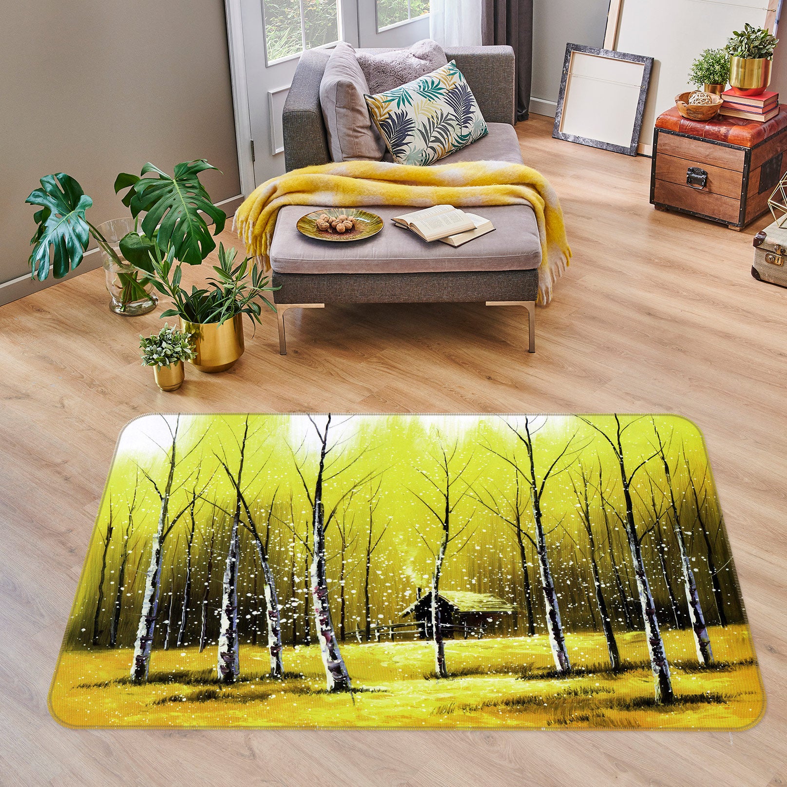 3D Forest 75289 Non Slip Rug Mat