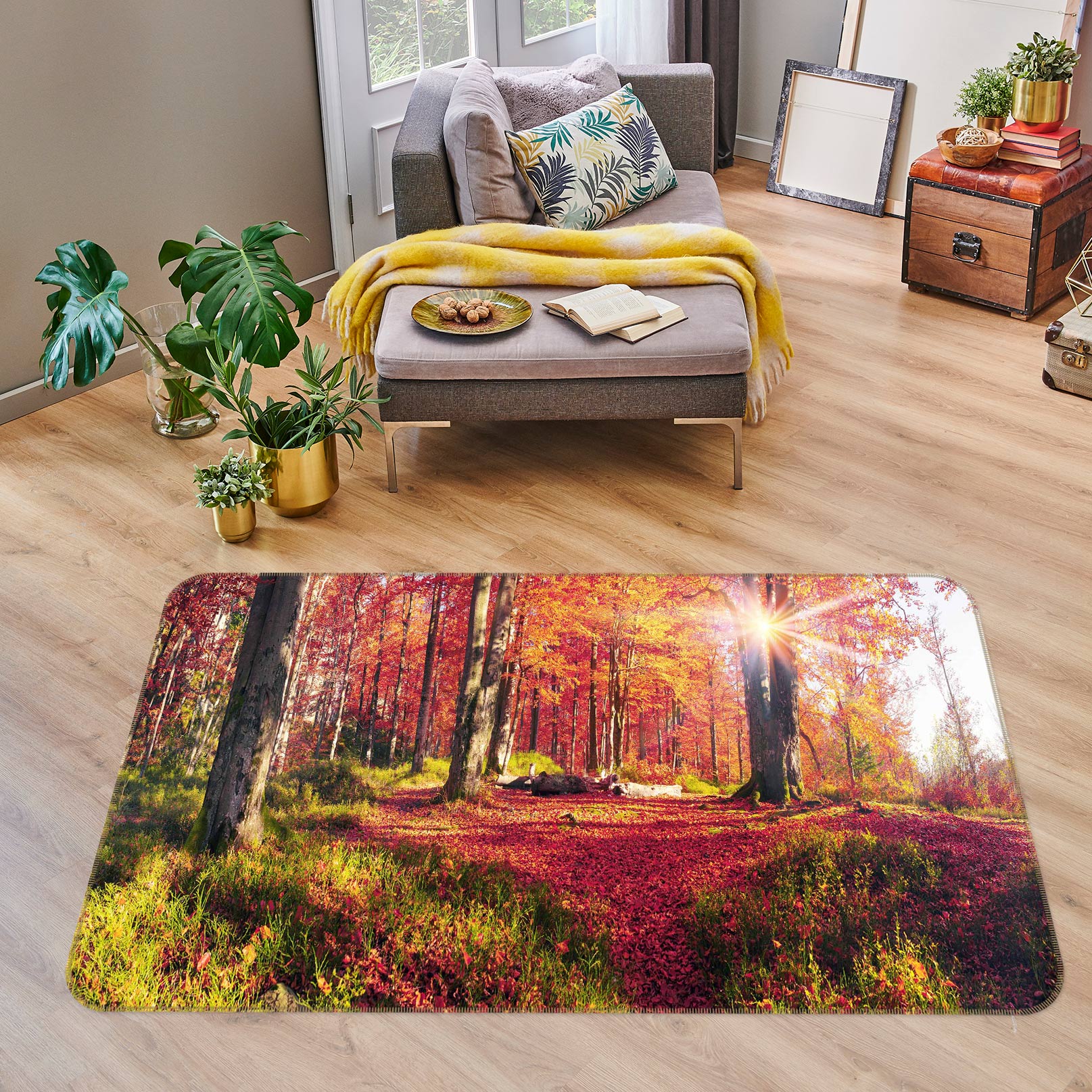 3D Forest 76268 Non Slip Rug Mat