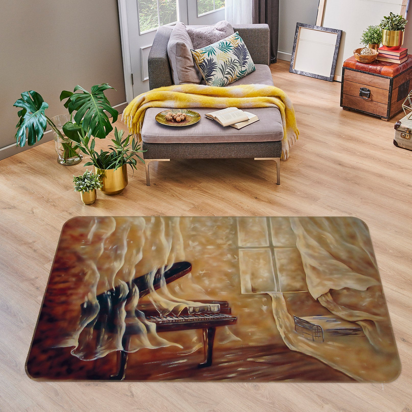 3D Piano 75161 Non Slip Rug Mat