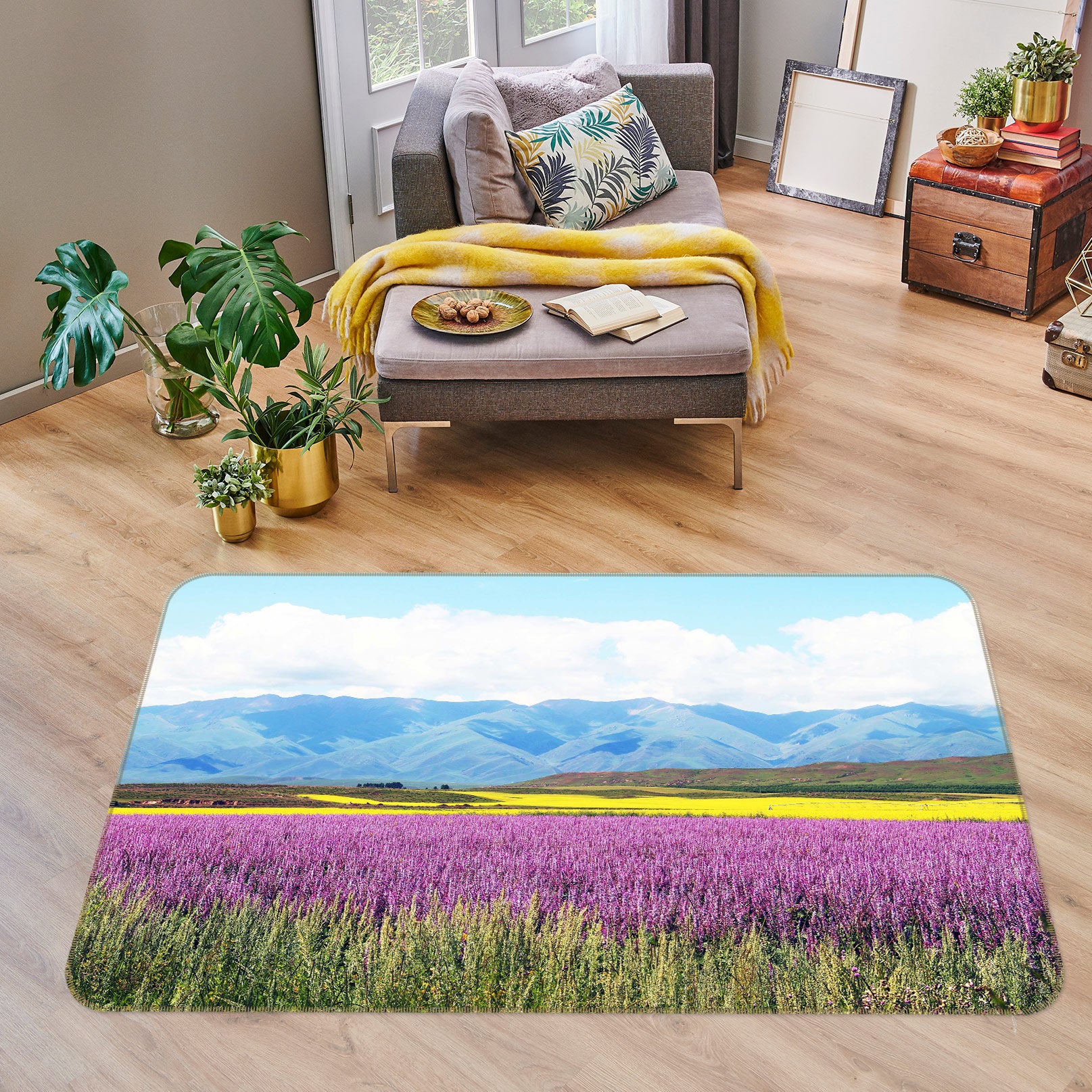 3D Flower Bush 76290 Non Slip Rug Mat