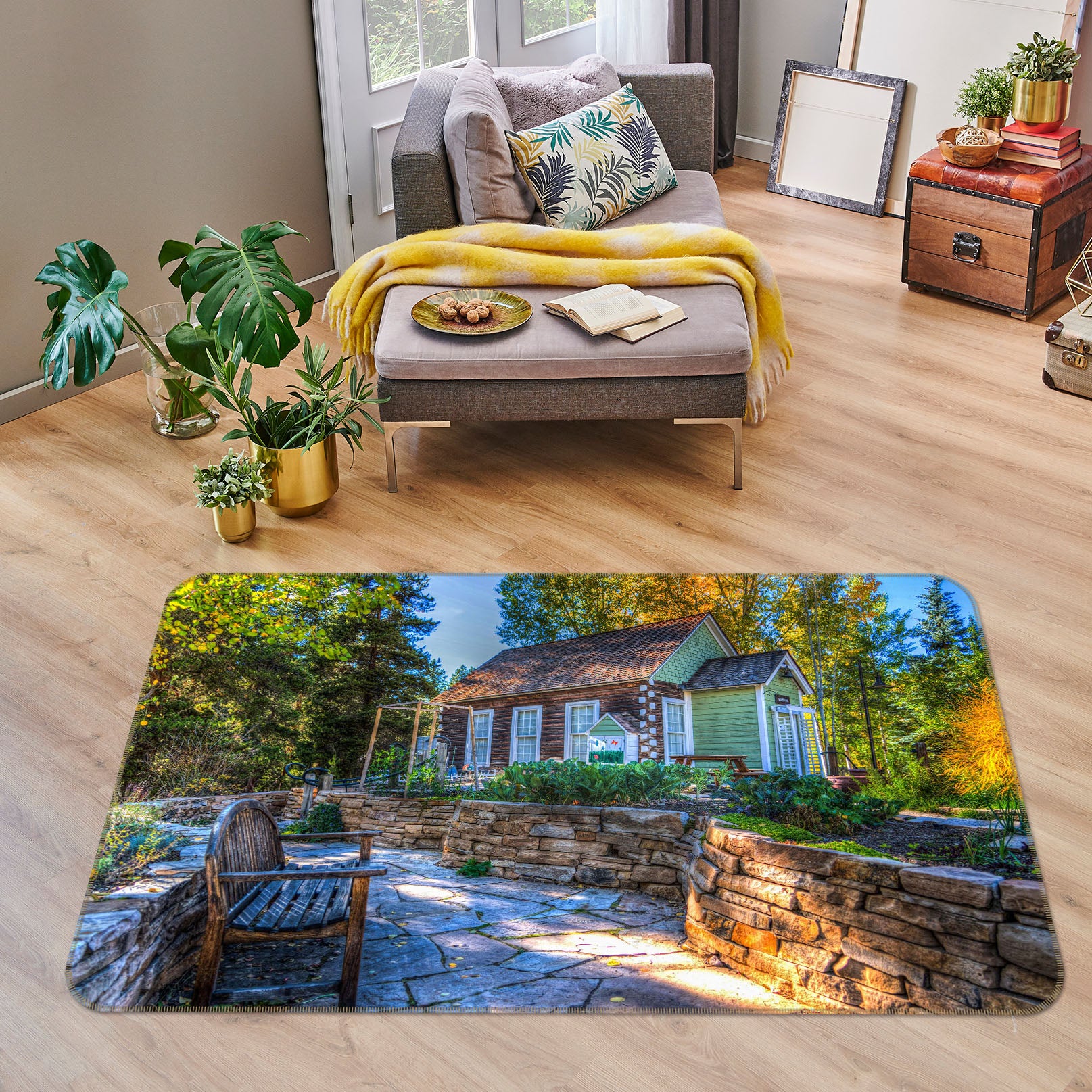 3D Houses 65102 Non Slip Rug Mat