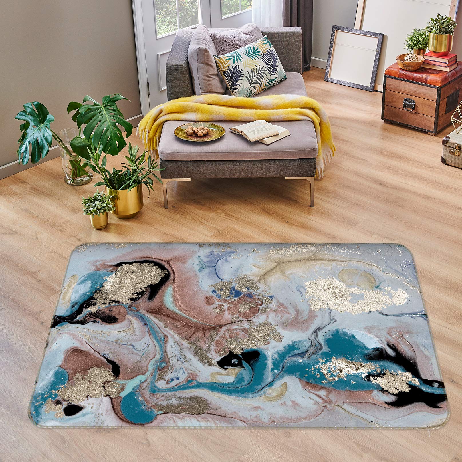 3D Pattern 30011 Non Slip Rug Mat