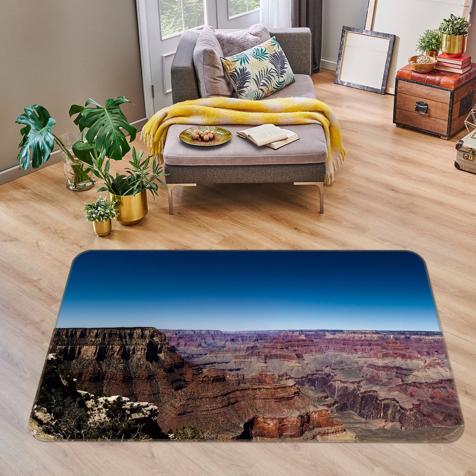3D Mountains 35183 Non Slip Rug Mat