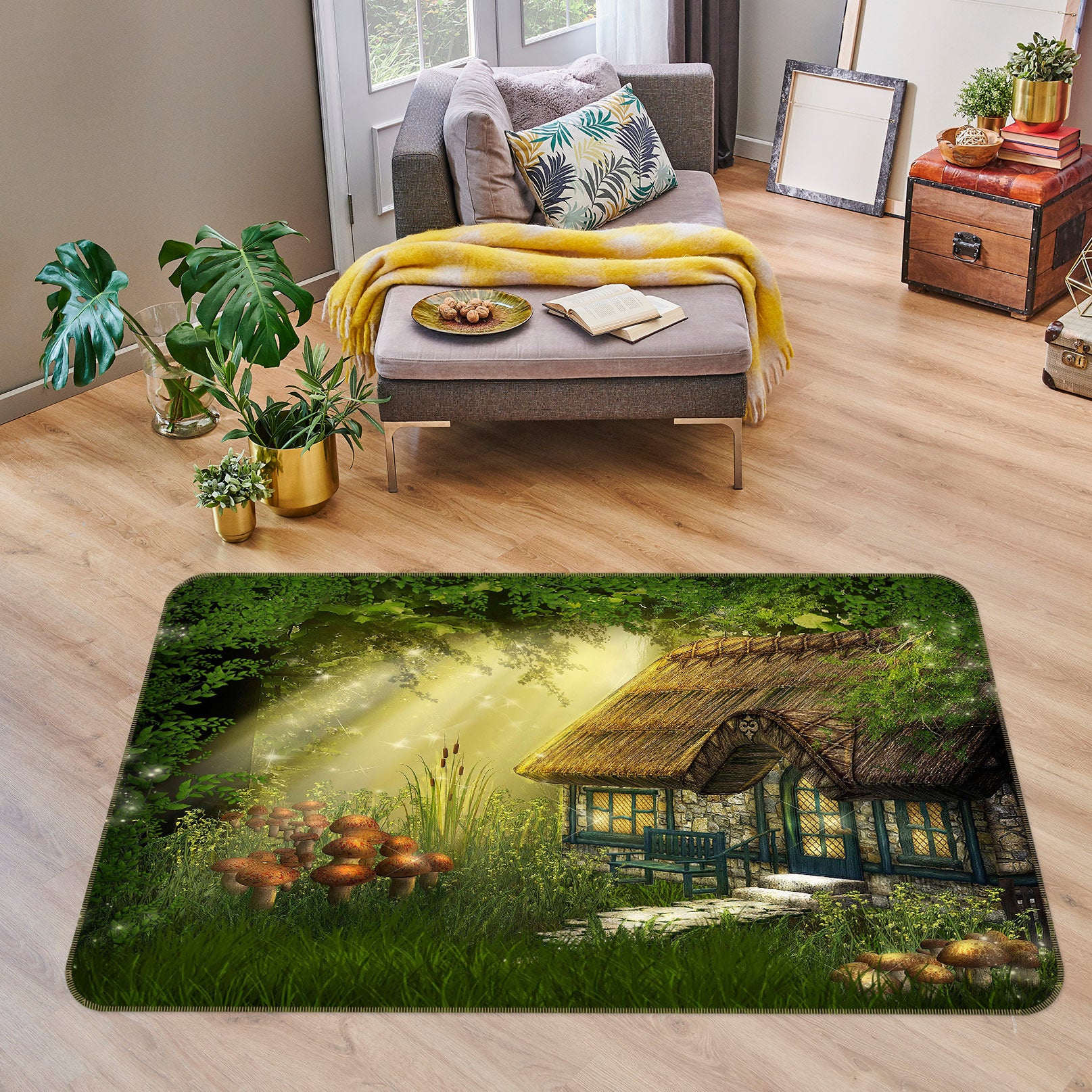 3D Bush House 76038 Non Slip Rug Mat