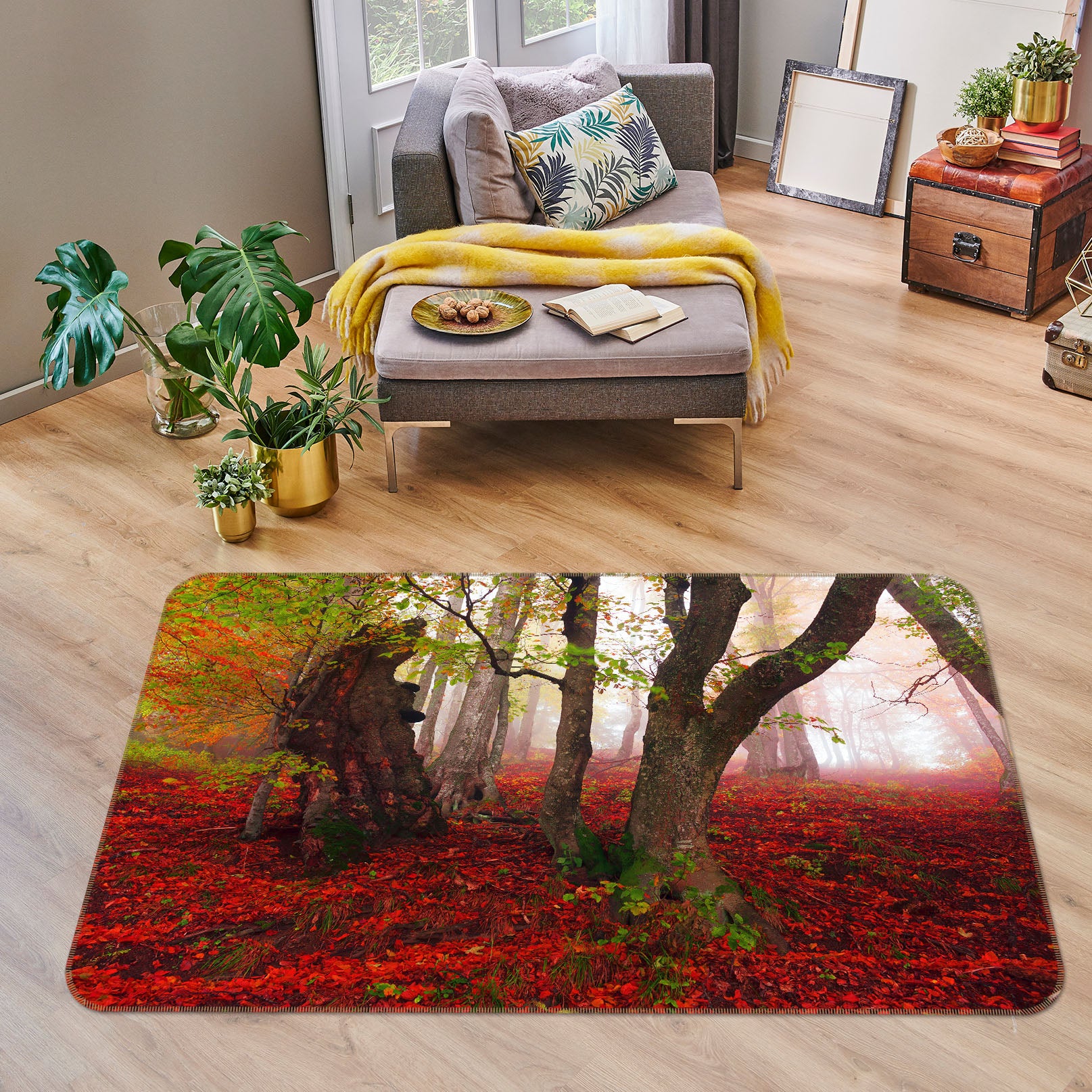 3D Wood 35109 Non Slip Rug Mat