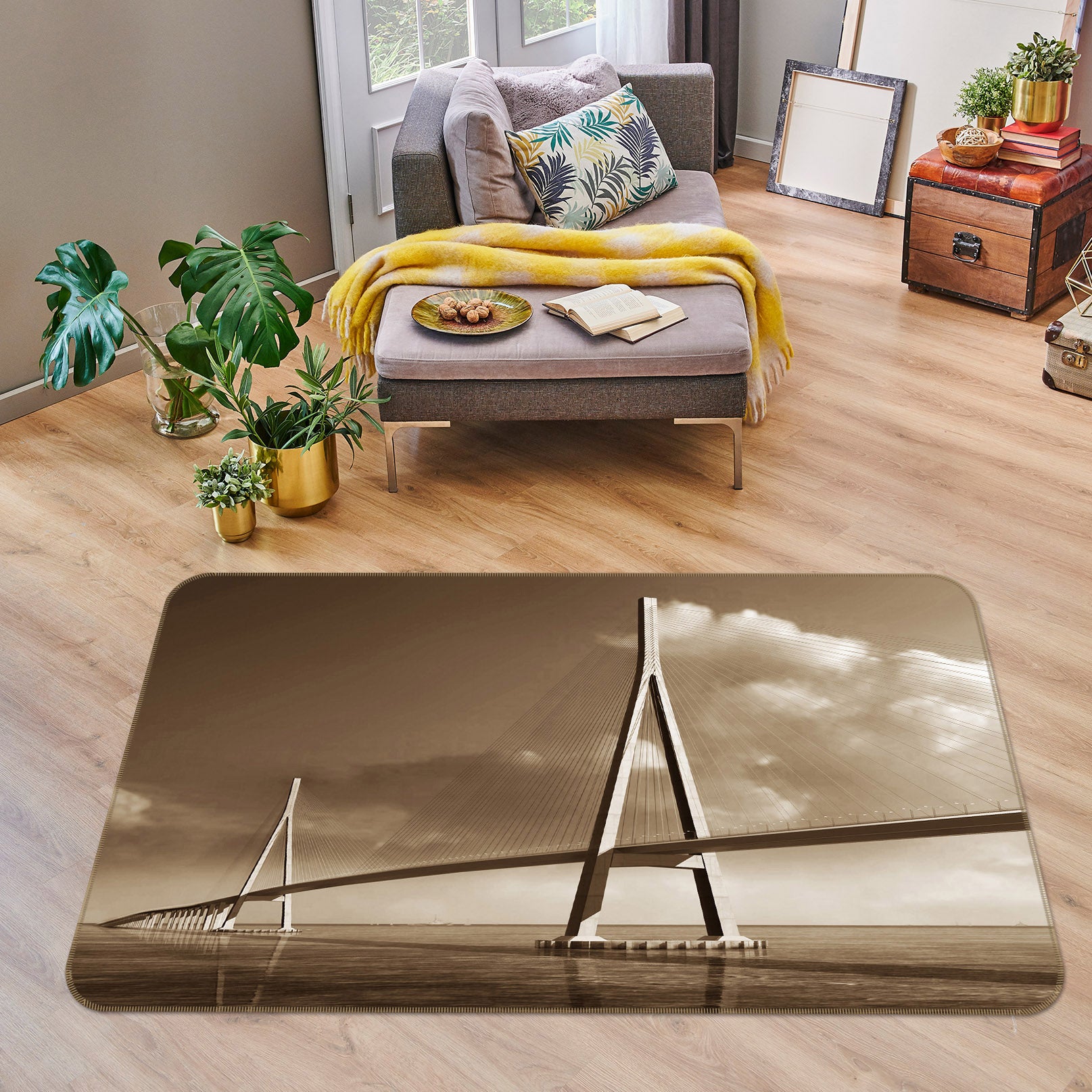 3D Bridge 32023 Non Slip Rug Mat