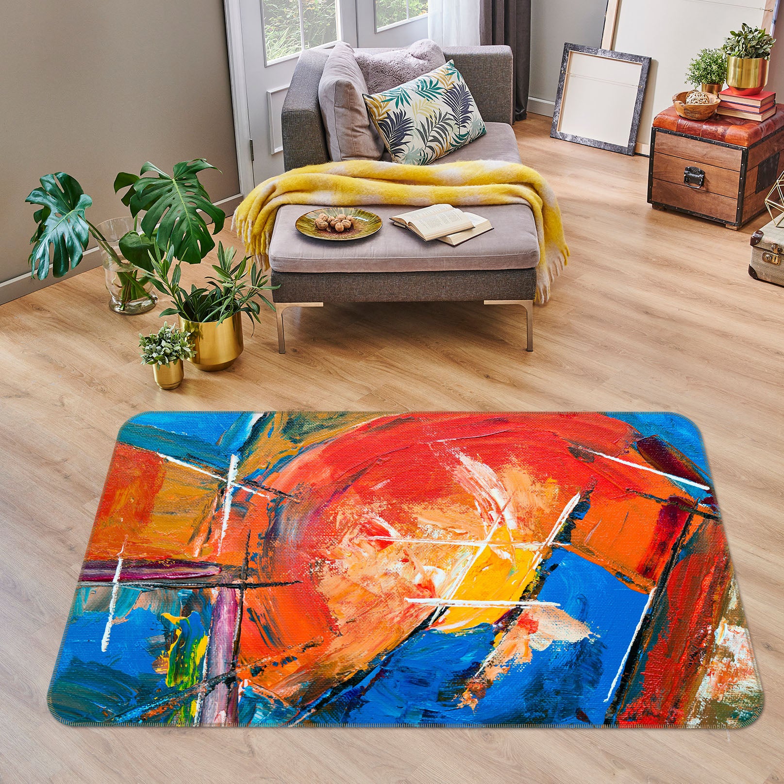 3D Colorful 29114 Non Slip Rug Mat