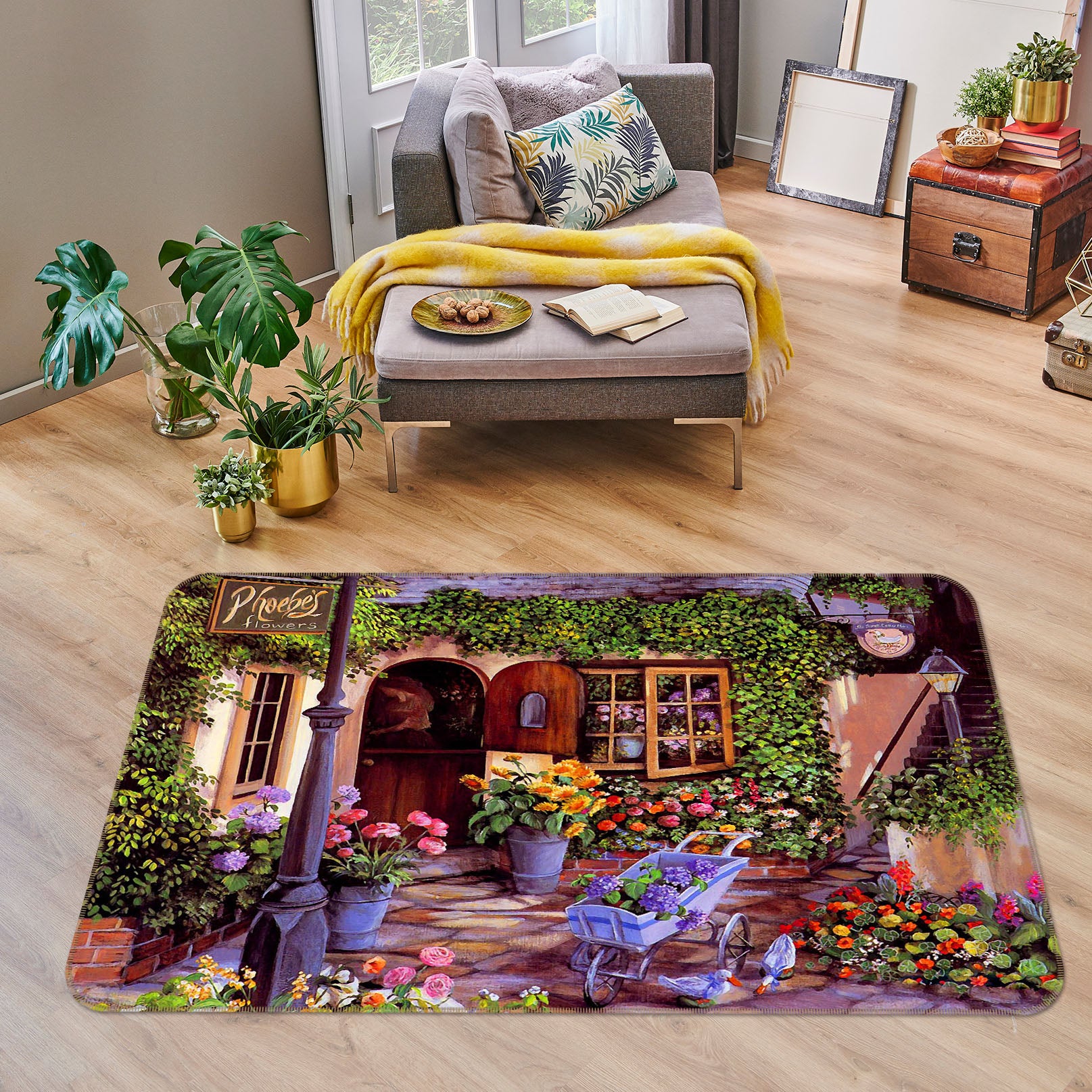 3D Houses 33162 Non Slip Rug Mat