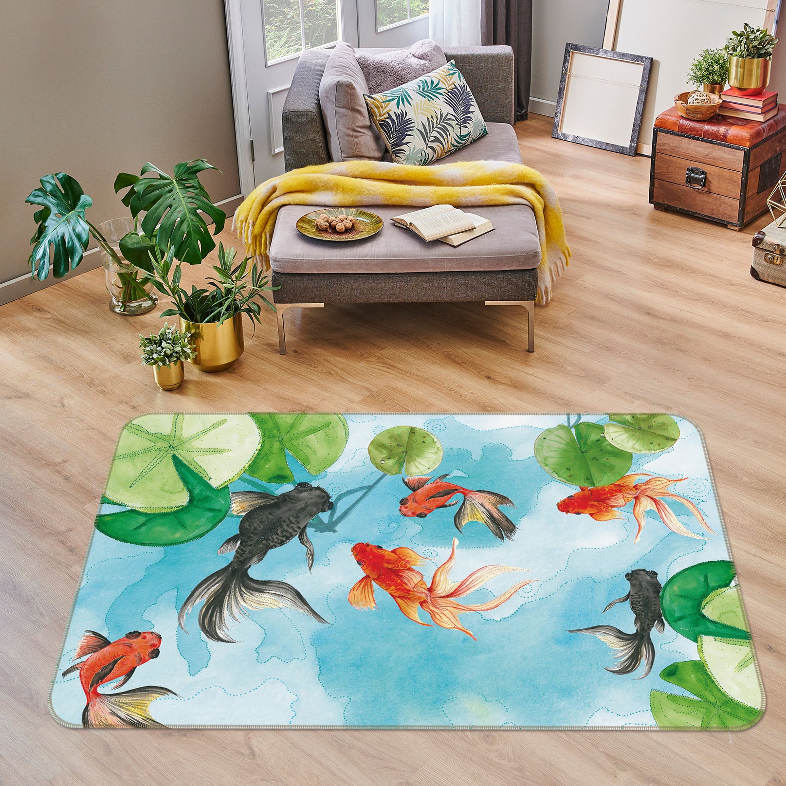 3D Goldfish 34047 Non Slip Rug Mat