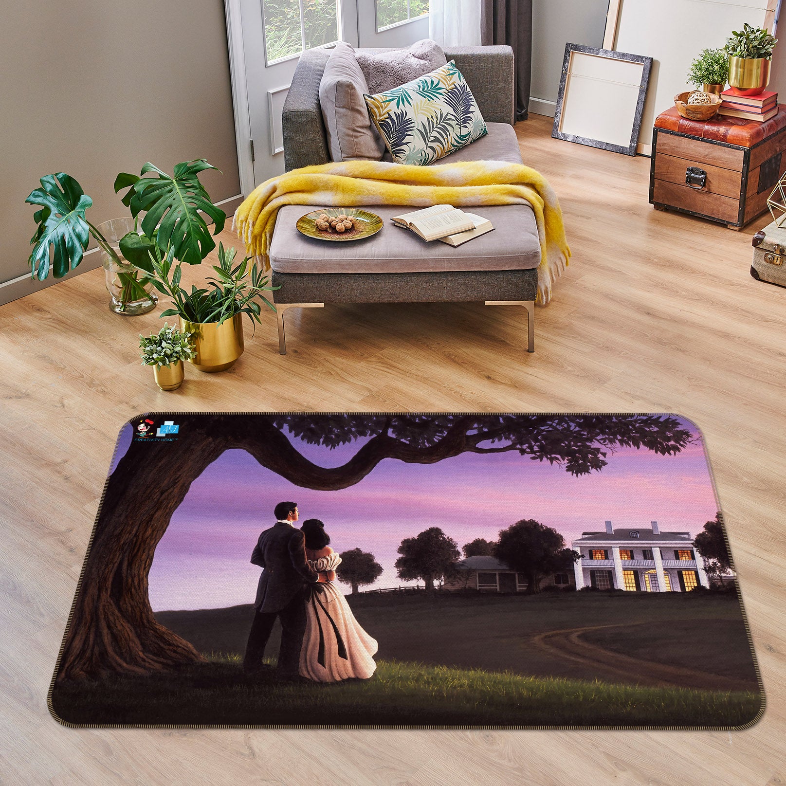 3D Tree Lovers 85071 Jerry LoFaro Rug Non Slip Rug Mat