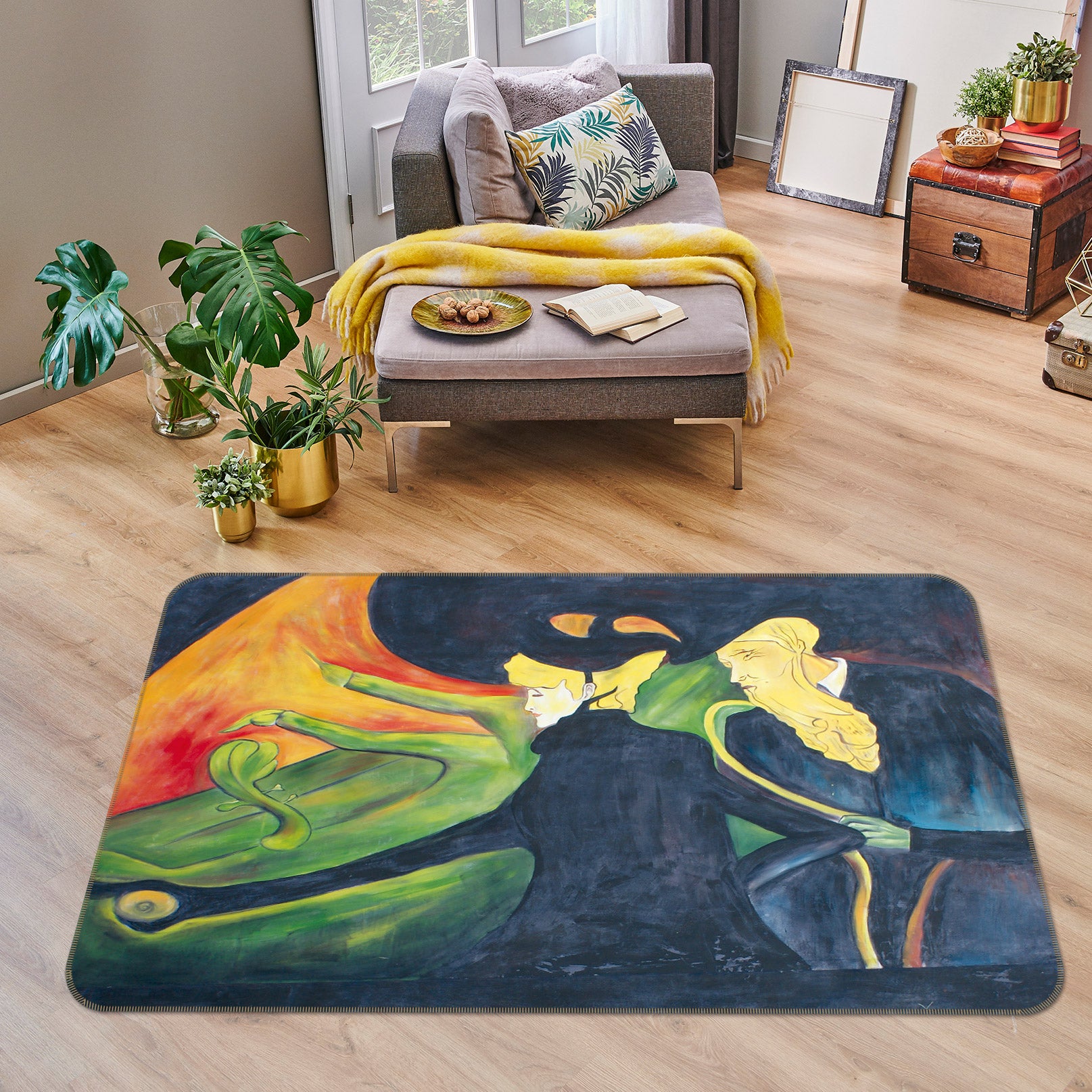 3D Pattern 75210 Non Slip Rug Mat
