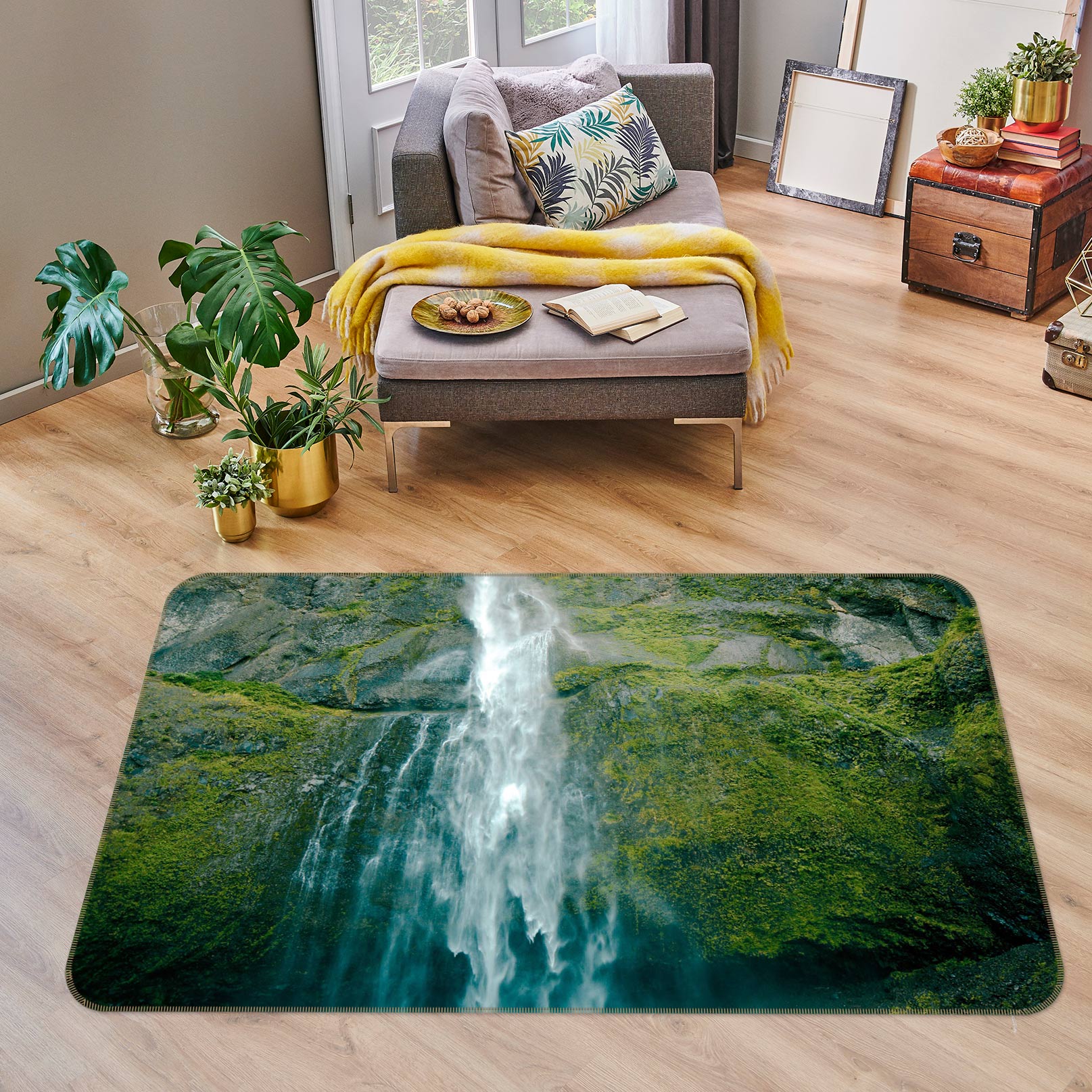 3D Waterfall 75233 Non Slip Rug Mat
