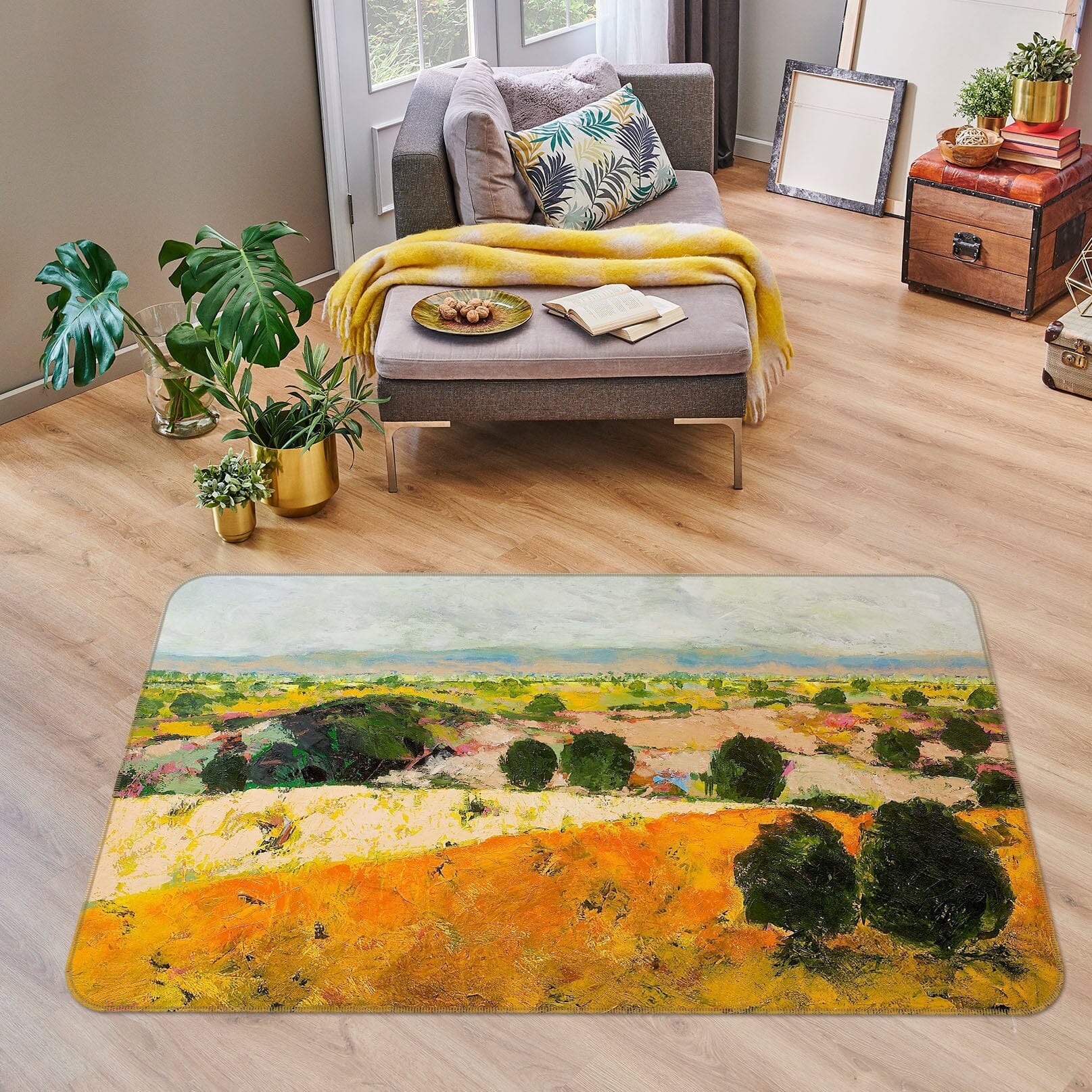 3D Grassland Saplings 1027 Allan P. Friedlander Rug Non Slip Rug Mat Mat AJ Creativity Home 