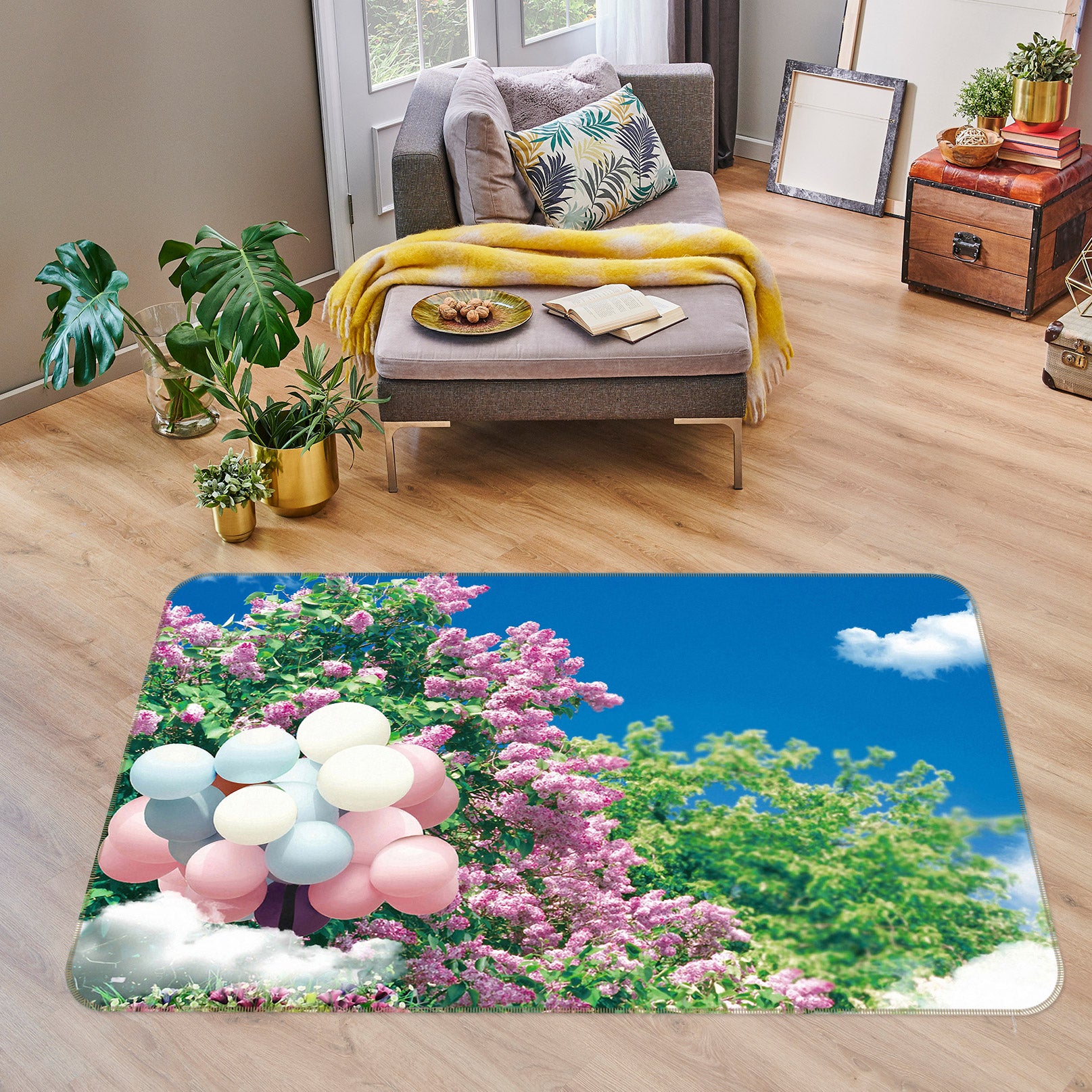 3D Grove Balloon 75162 Non Slip Rug Mat