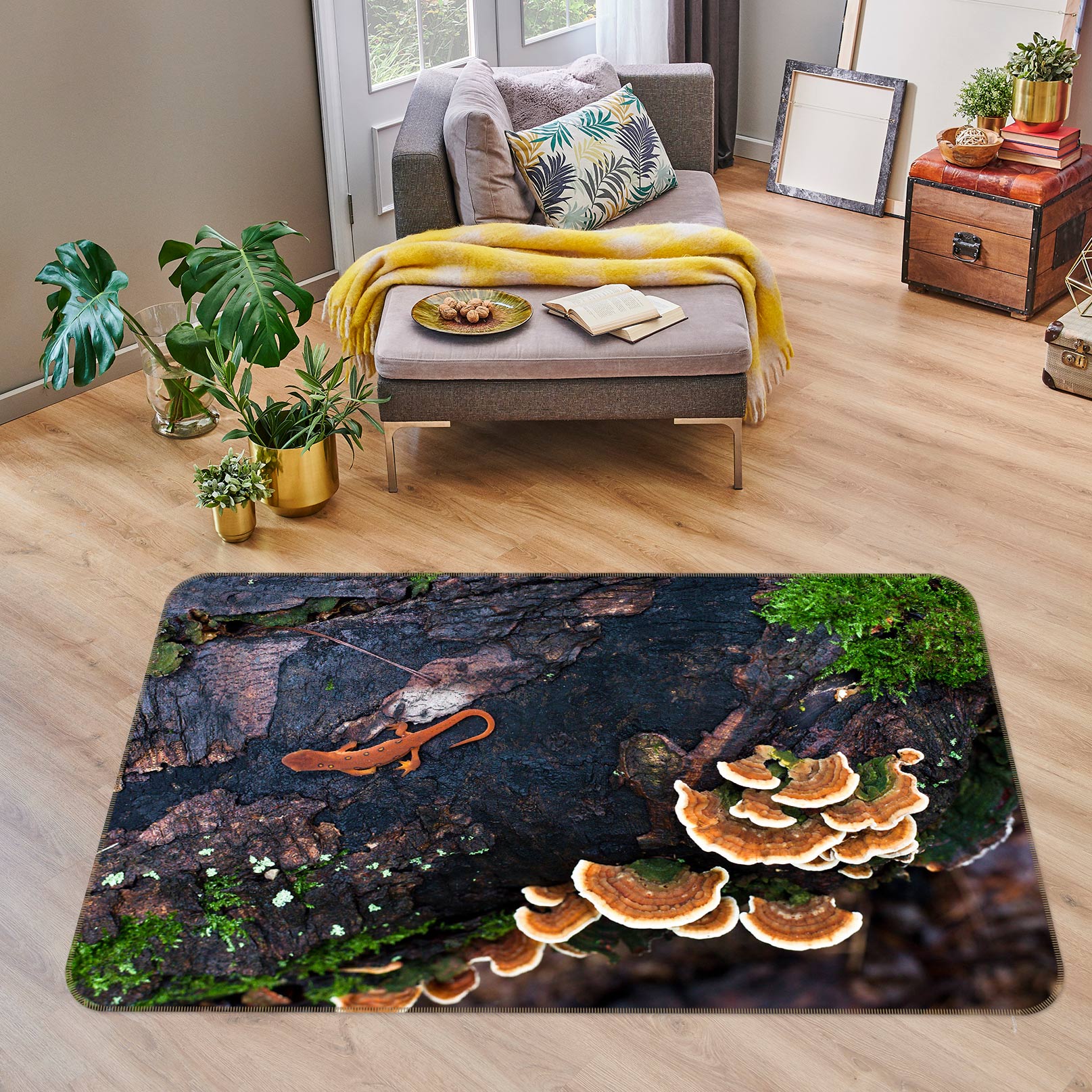 3D Trunk Fungus 75230 Non Slip Rug Mat
