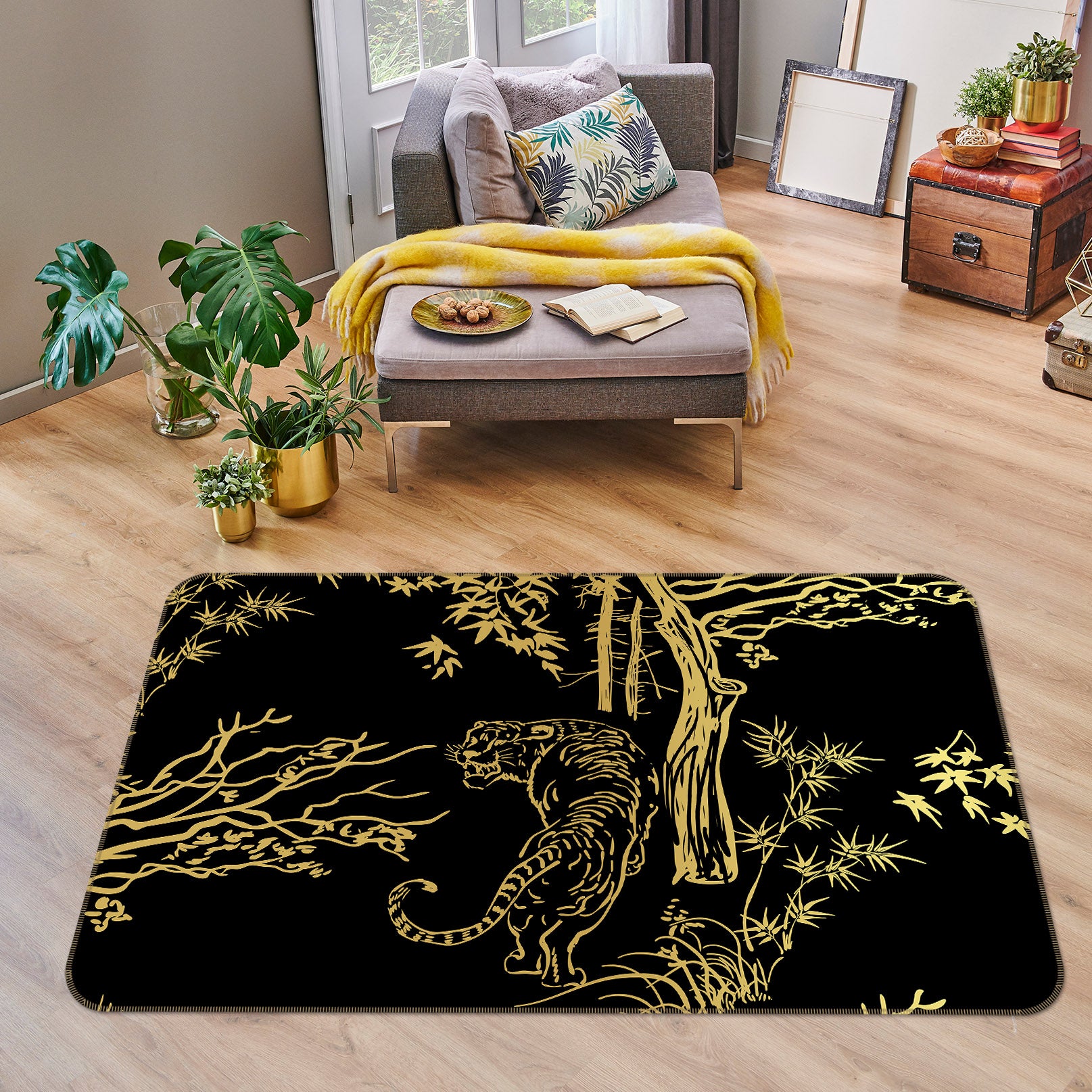 3D Tiger Tree 36082 Non Slip Rug Mat