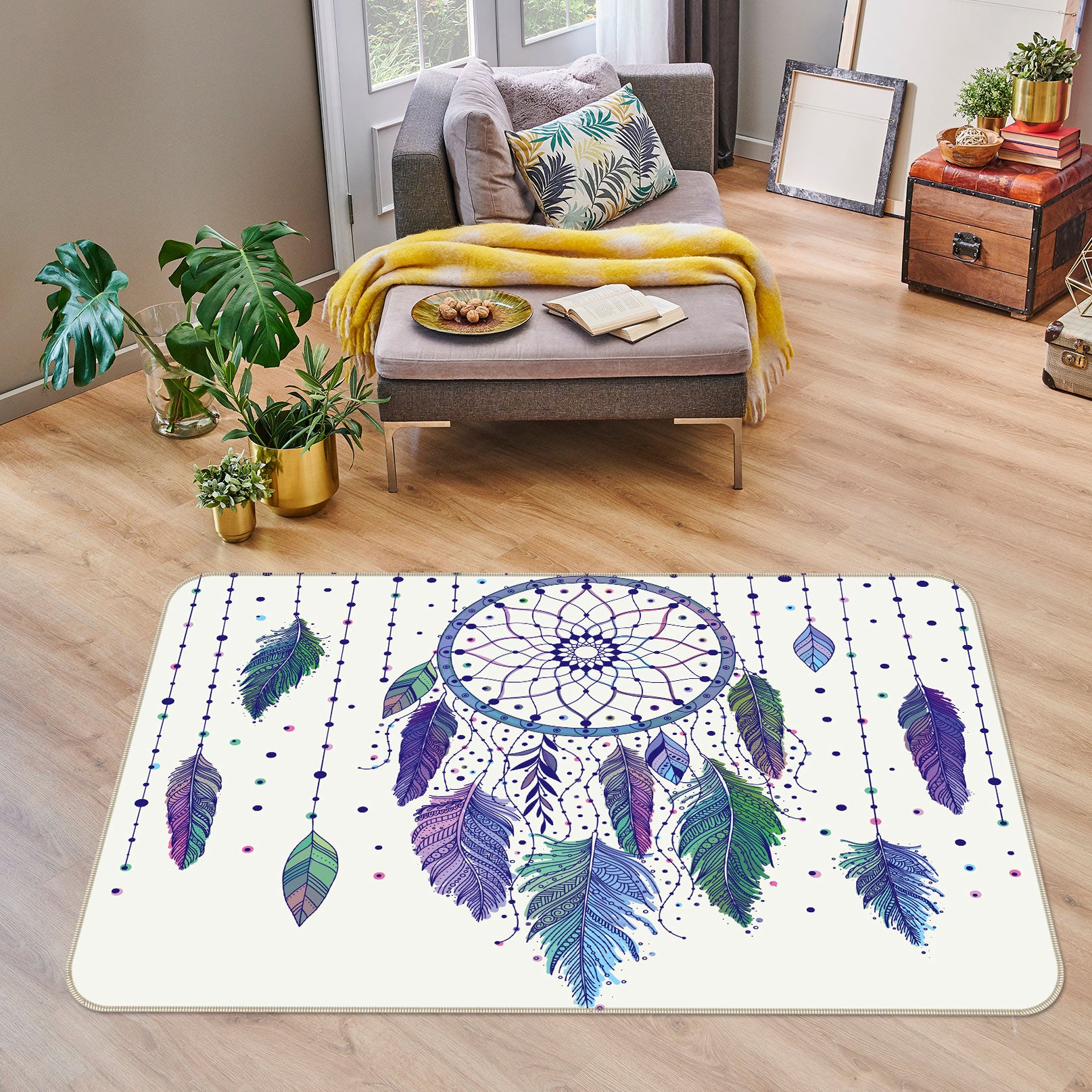 3D Dreamcatcher 37039 Non Slip Rug Mat