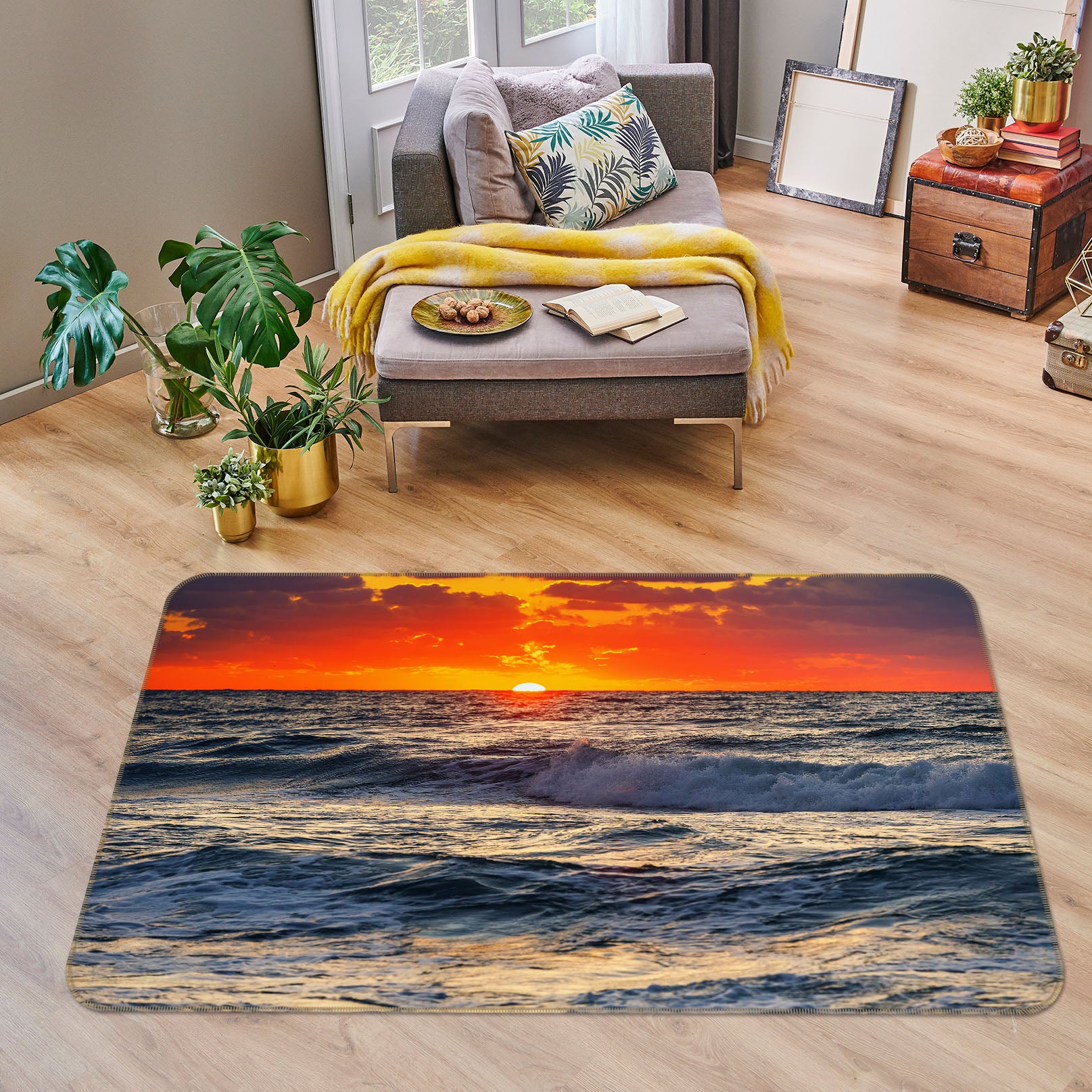 3D Sea Surface 27134 Non Slip Rug Mat