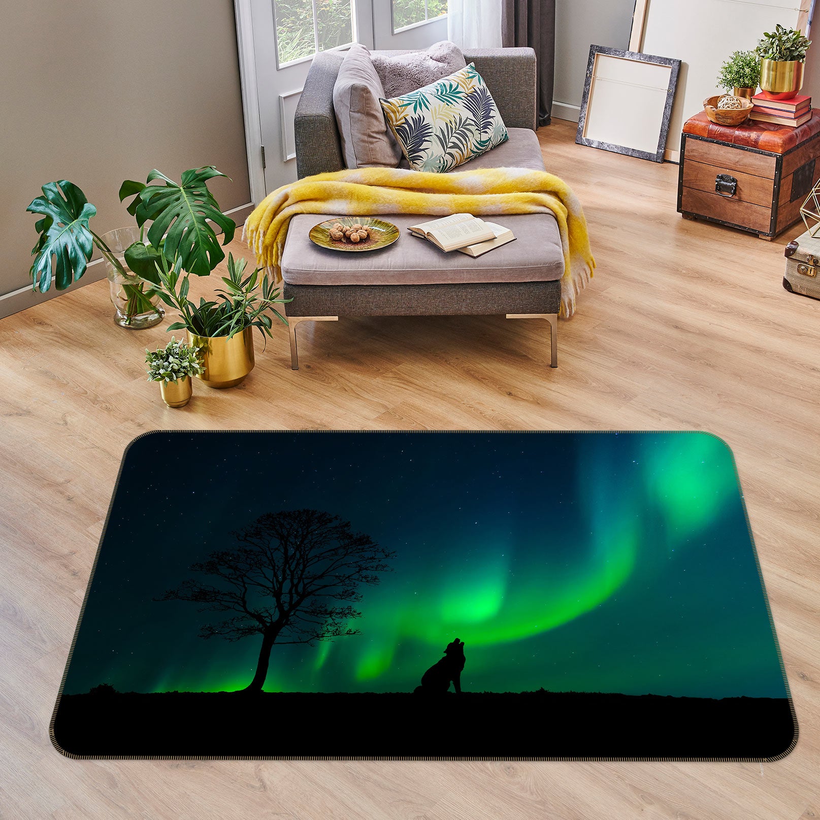 3D Green Light 30040 Non Slip Rug Mat