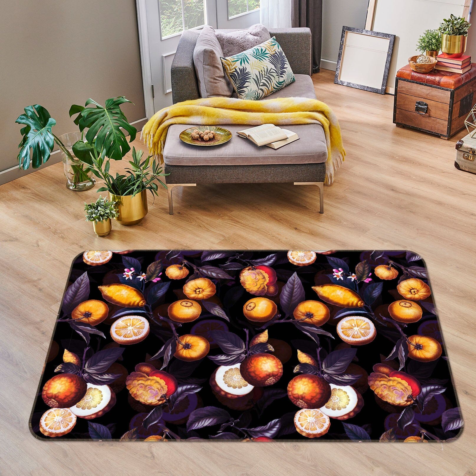 3D Golden Fruit 147 Uta Naumann Rug Non Slip Rug Mat Mat AJ Creativity Home 