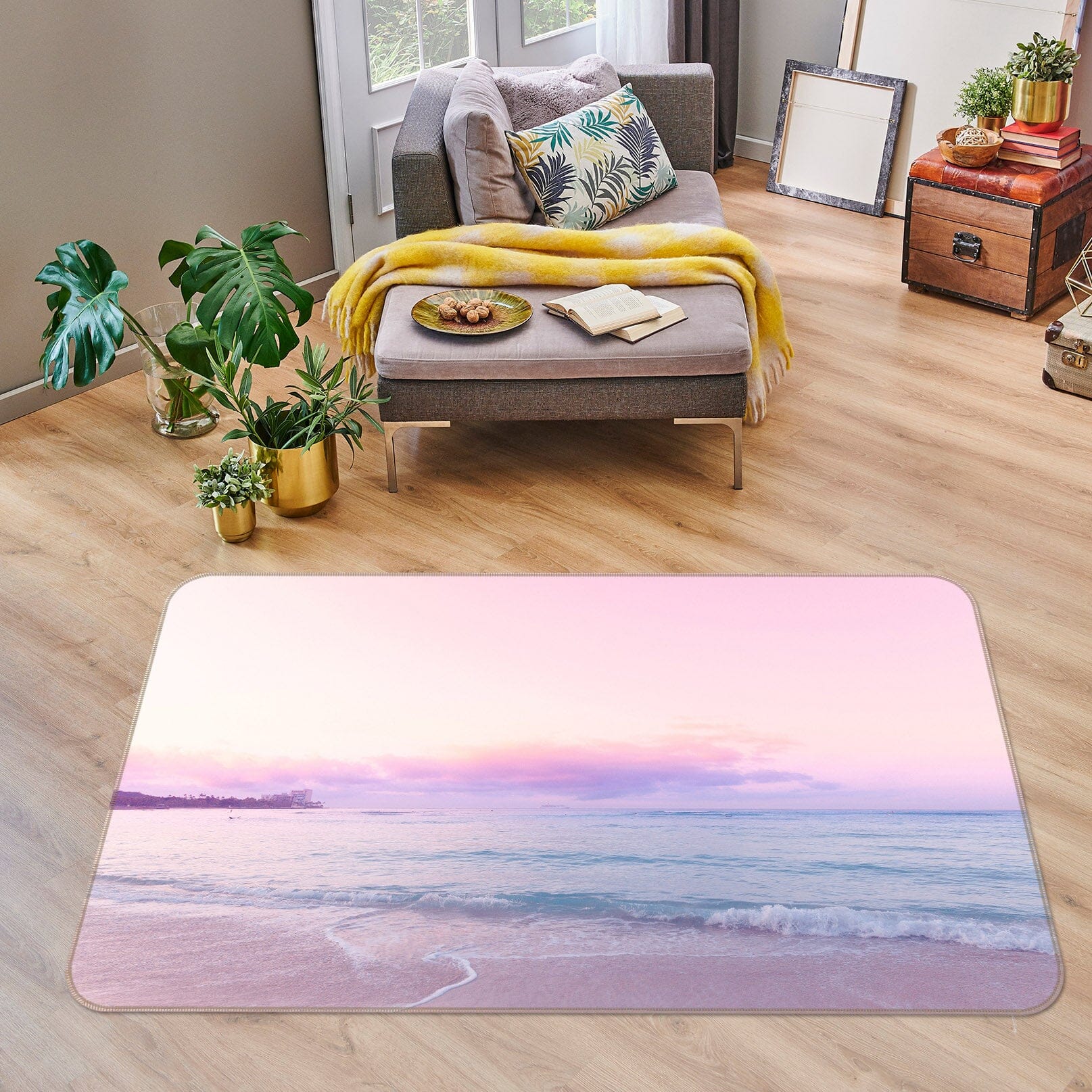 3D Purple Sky 1005 Noirblanc777 Rug Non Slip Rug Mat Mat AJ Creativity Home 