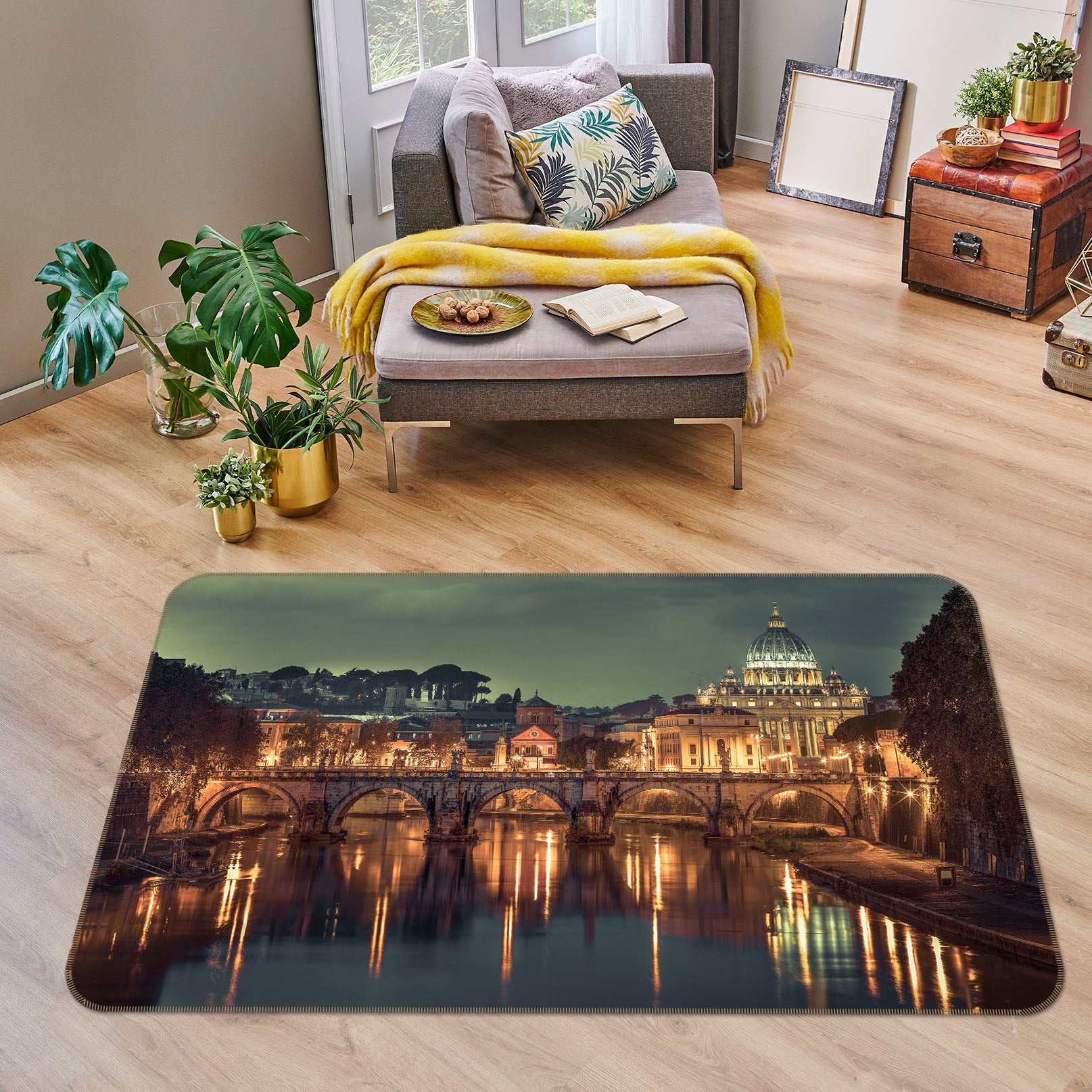 3D Floating Building 83254 Assaf Frank Rug Non Slip Rug Mat