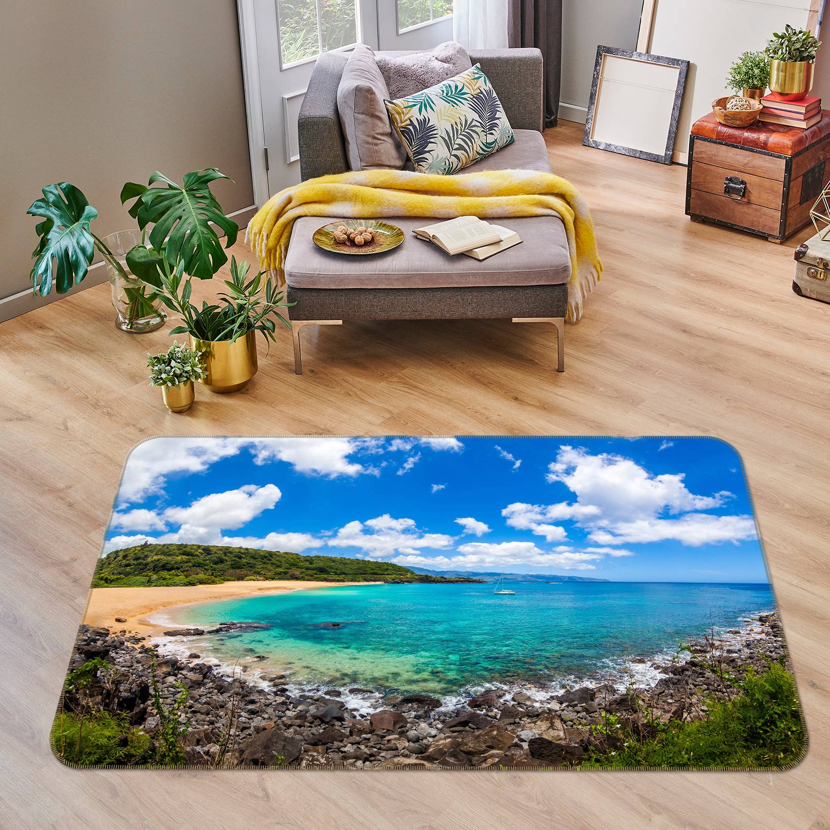 3D Seaside 76228 Non Slip Rug Mat