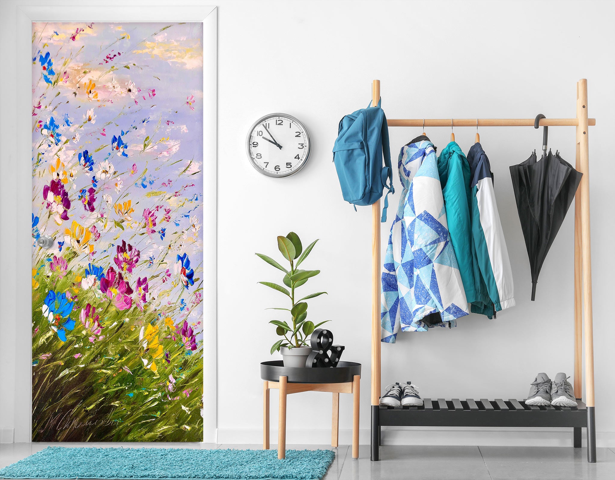 3D Colorful Flower 3178 Skromova Marina Door Mural