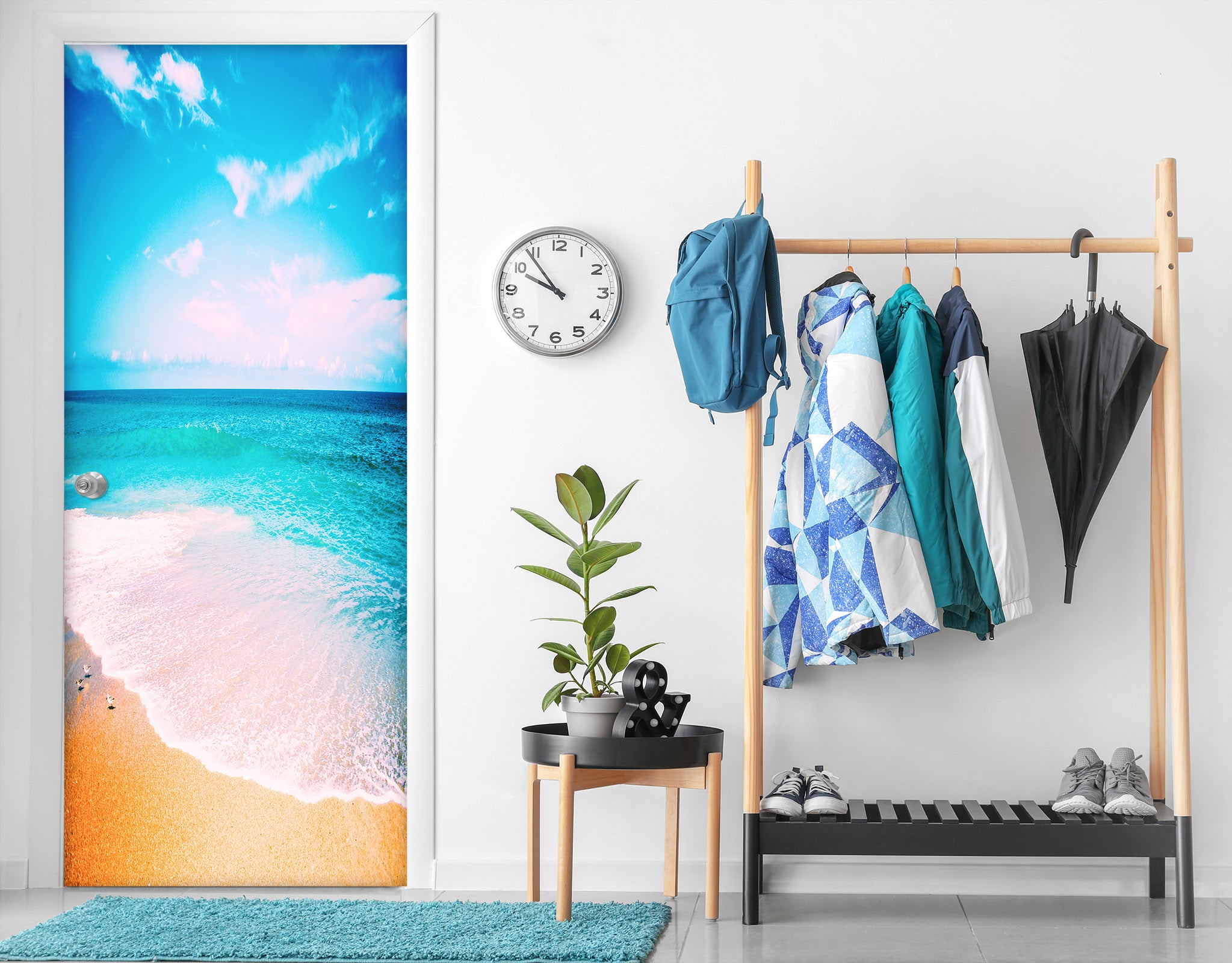 3D Seaside 22025 Door Mural