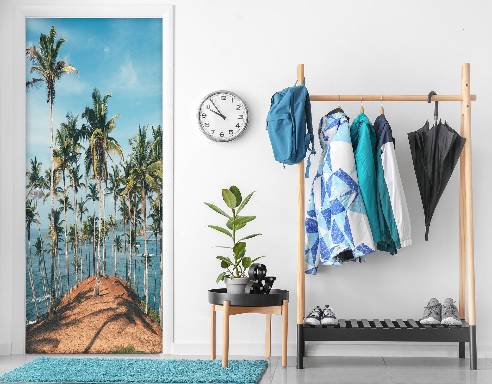 3D Coconut Grove 21217 Door Mural