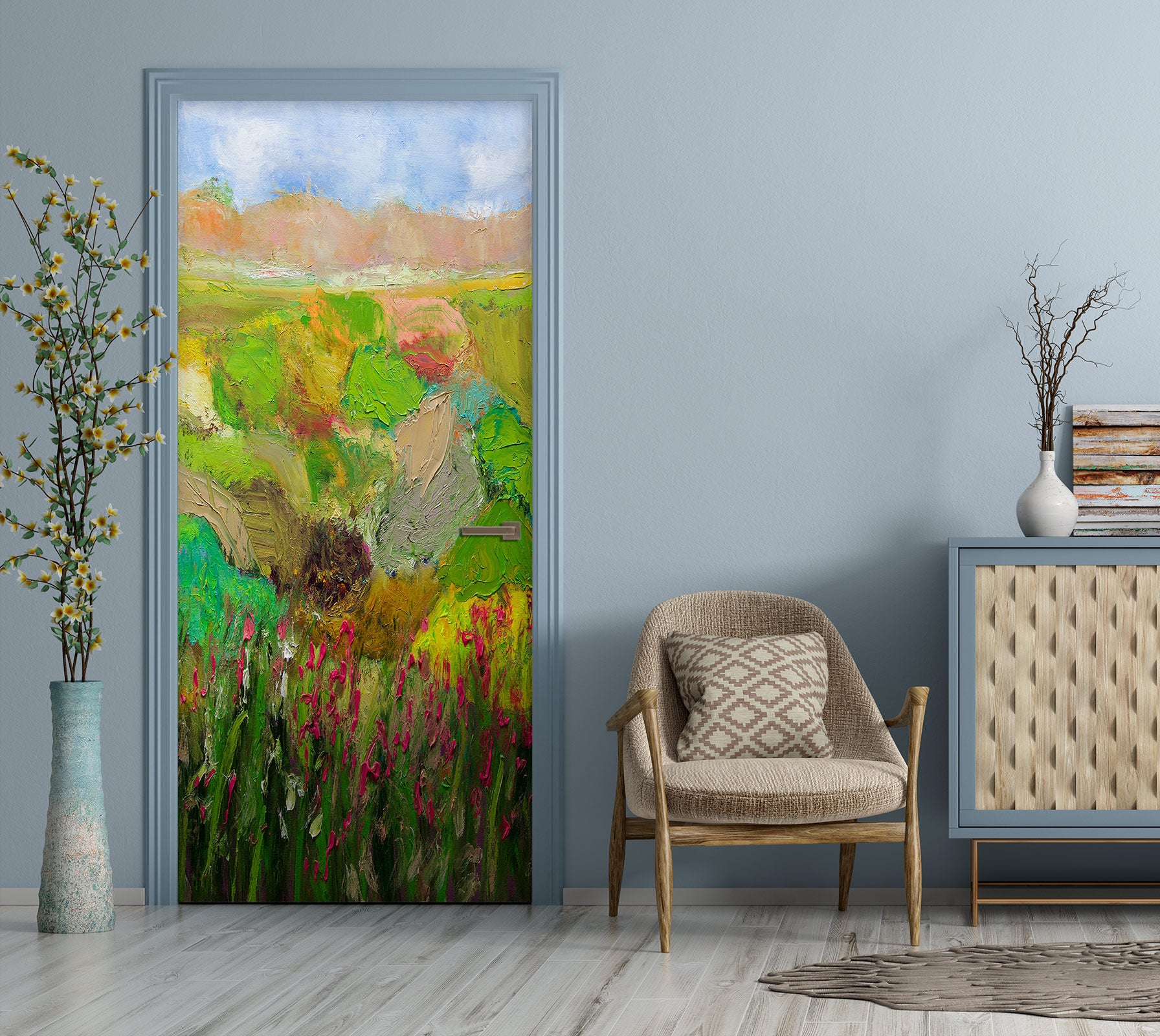 3D Field Flowers 93173 Allan P. Friedlander Door Mural