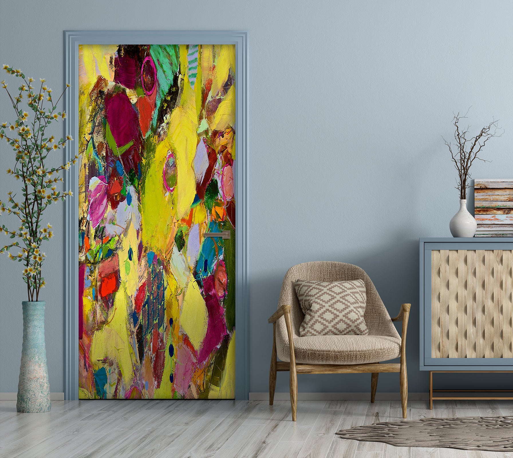 3D Colorful Texture 10116 Allan P. Friedlander Door Mural