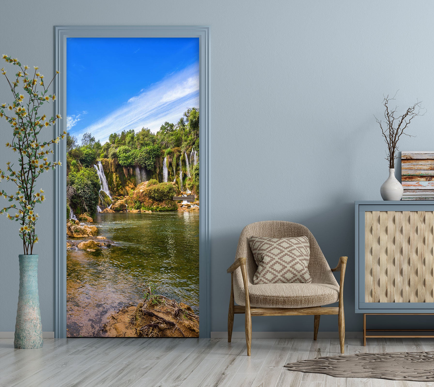 3D Lake 23226 Door Mural