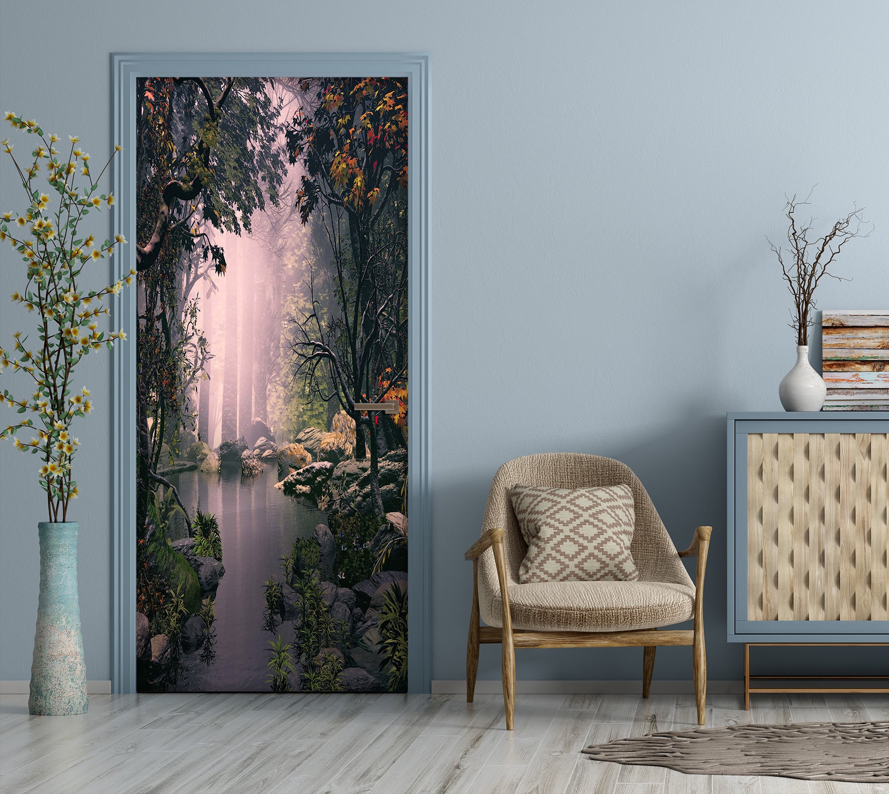 3D Forest 24123 Door Mural