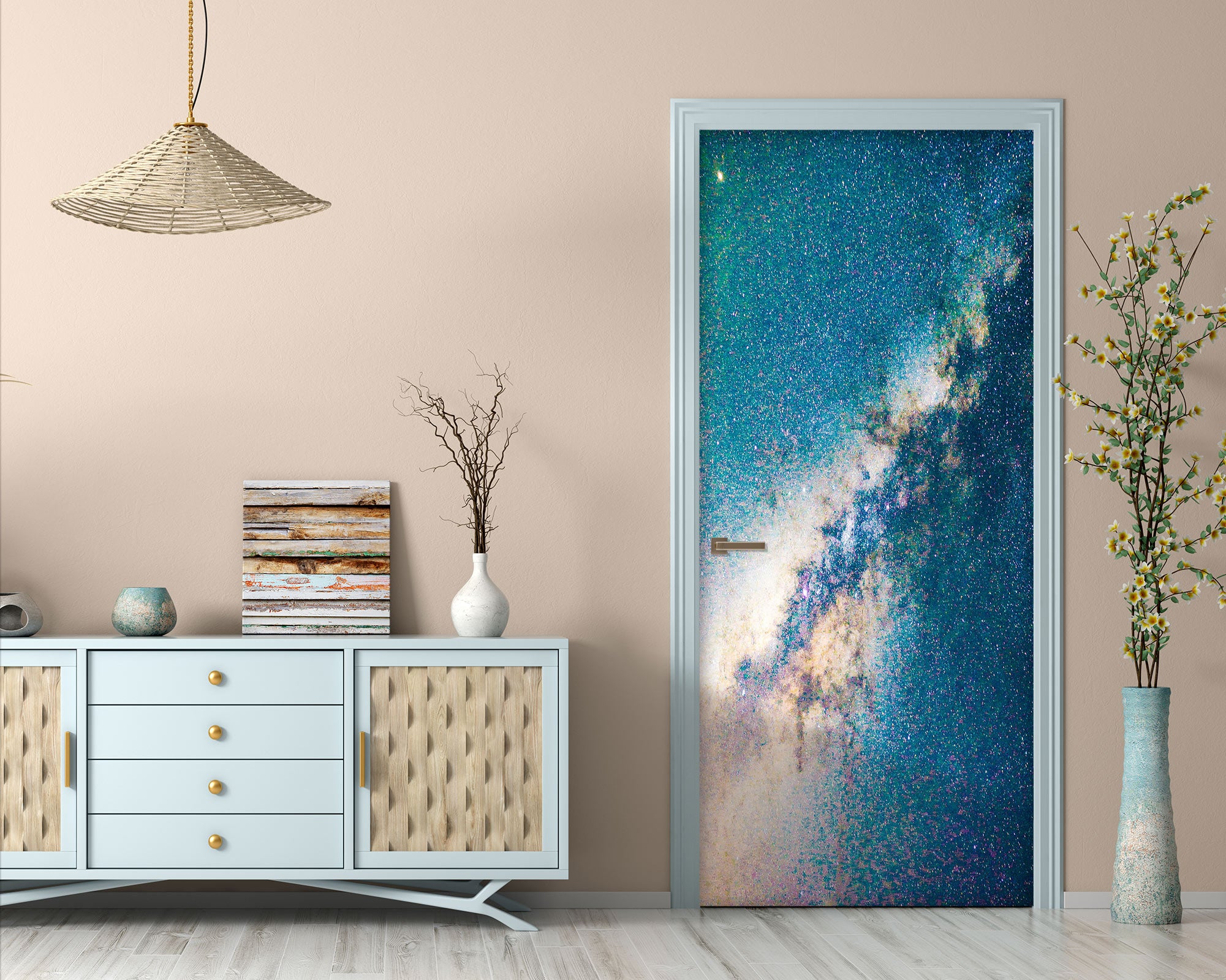 3D Starry Sky 25026 Door Mural