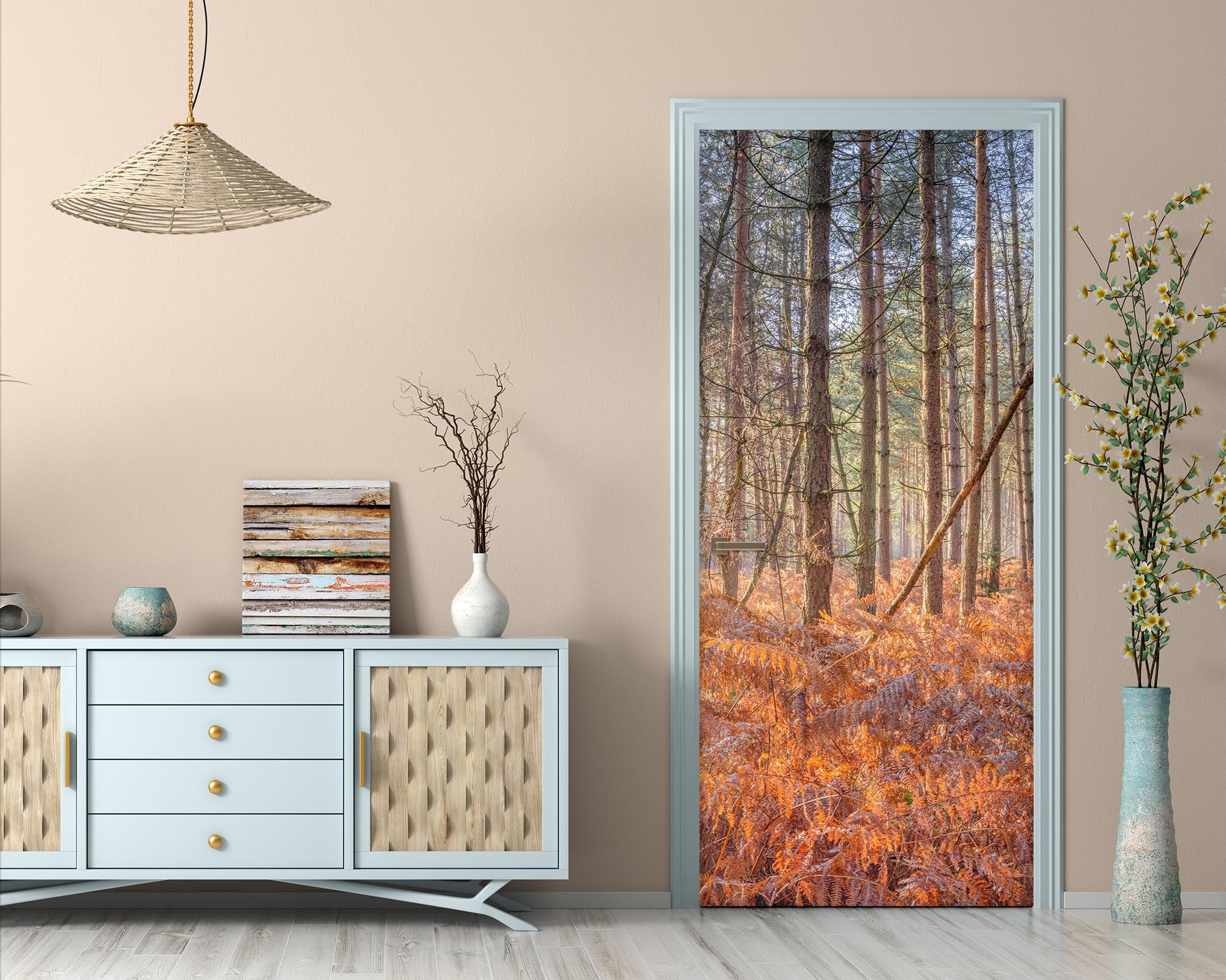 3D Tree Landscape 5119 Assaf Frank Door Mural