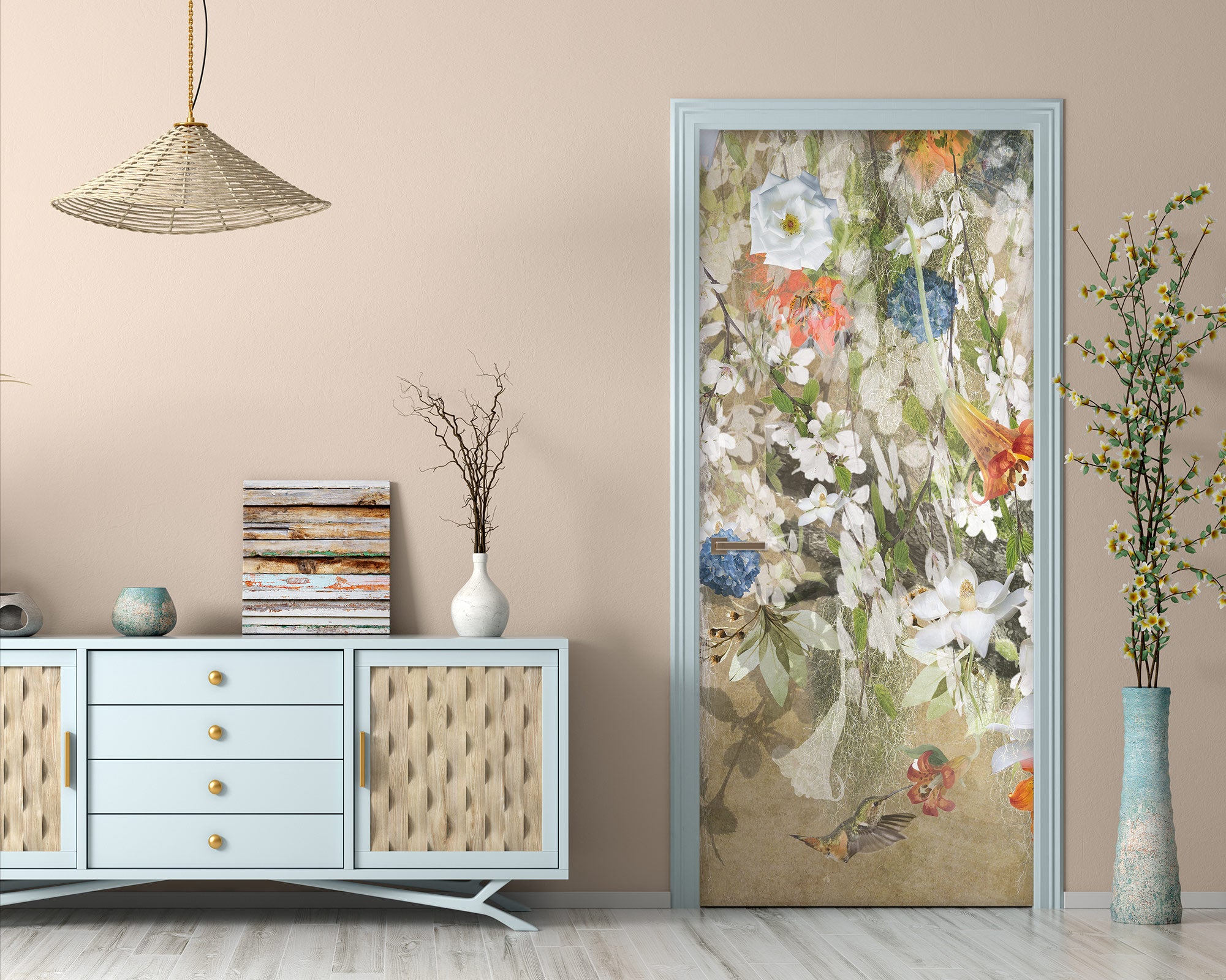 3D Flowers 10850 Beth Sheridan Door Mural